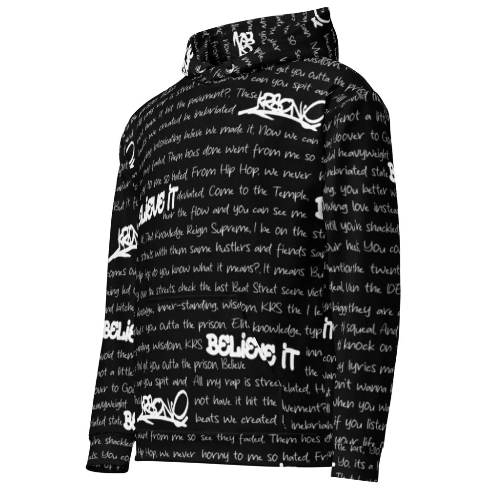 Believe It - KRS-One - BLACK - Unisex Hoodie product image (1)