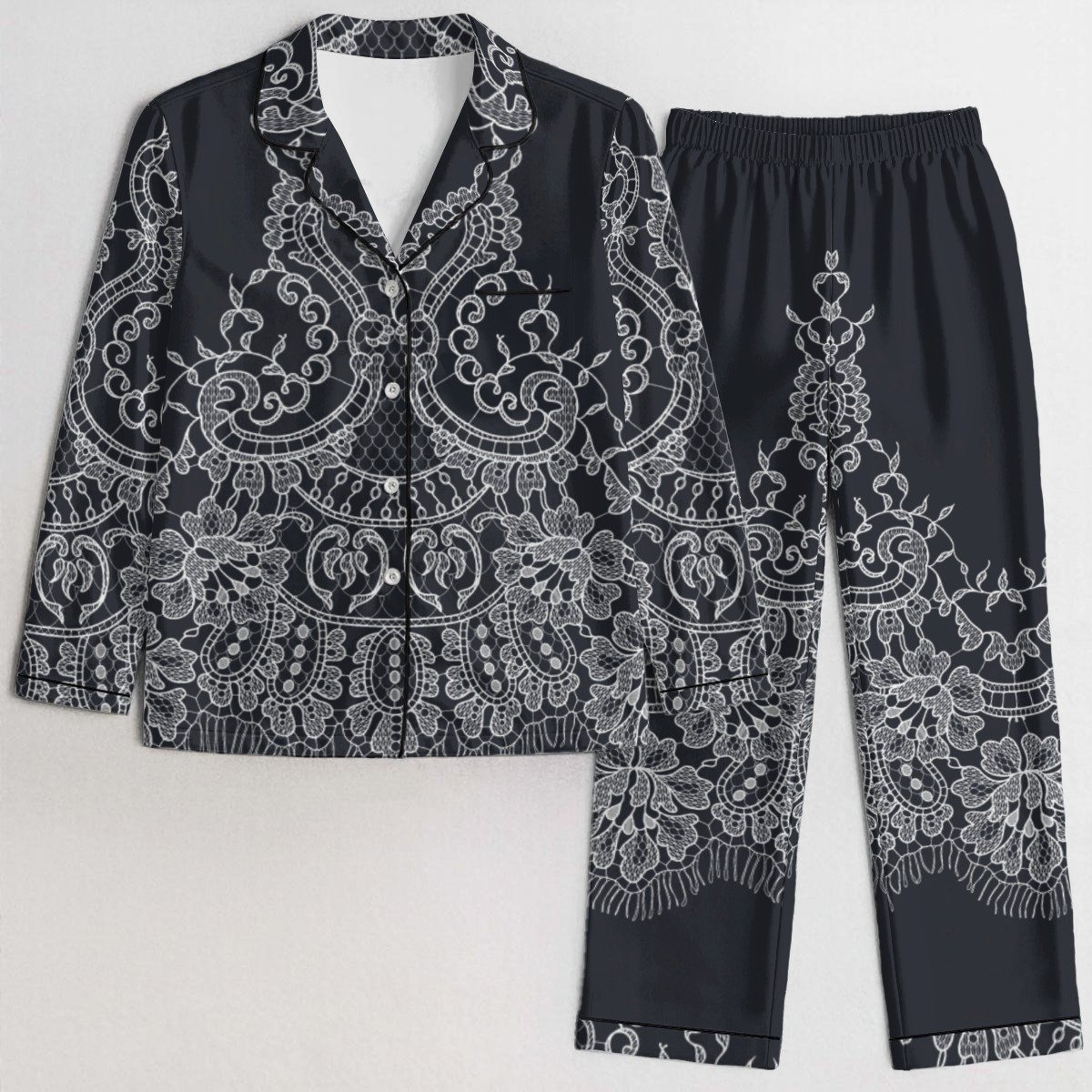 Midnight Lace Elegance Pajama Set product image (1)