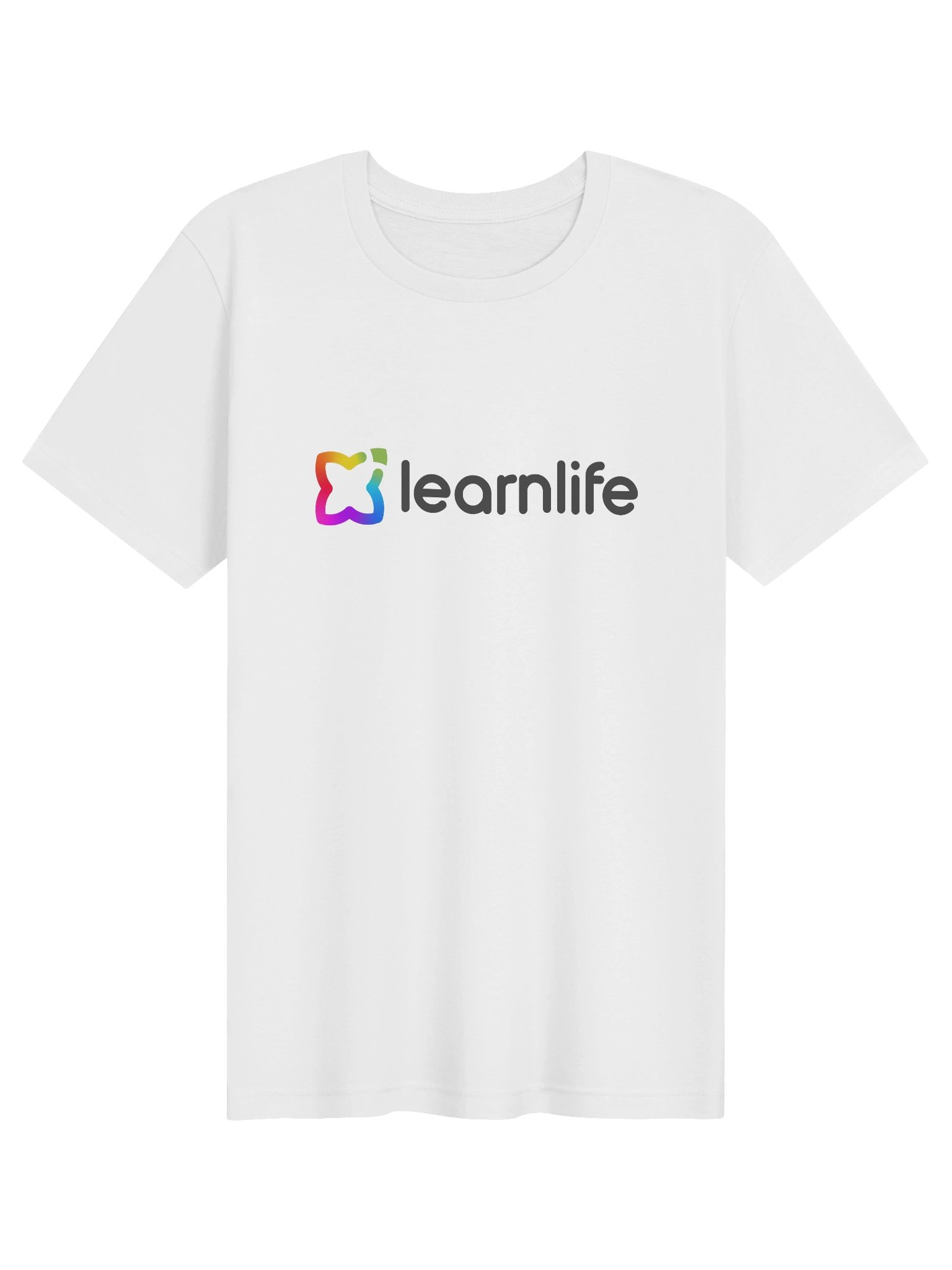 Adult/Teen Tee - Cotton - Horizontal Logo - Rainbow & Charcoal product image (1)
