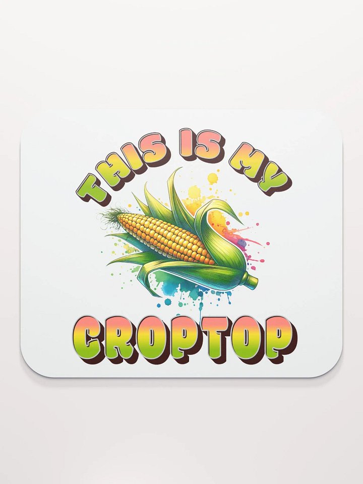This Is My Crop Top Corn Rainbow Mouse Pad product image (1)