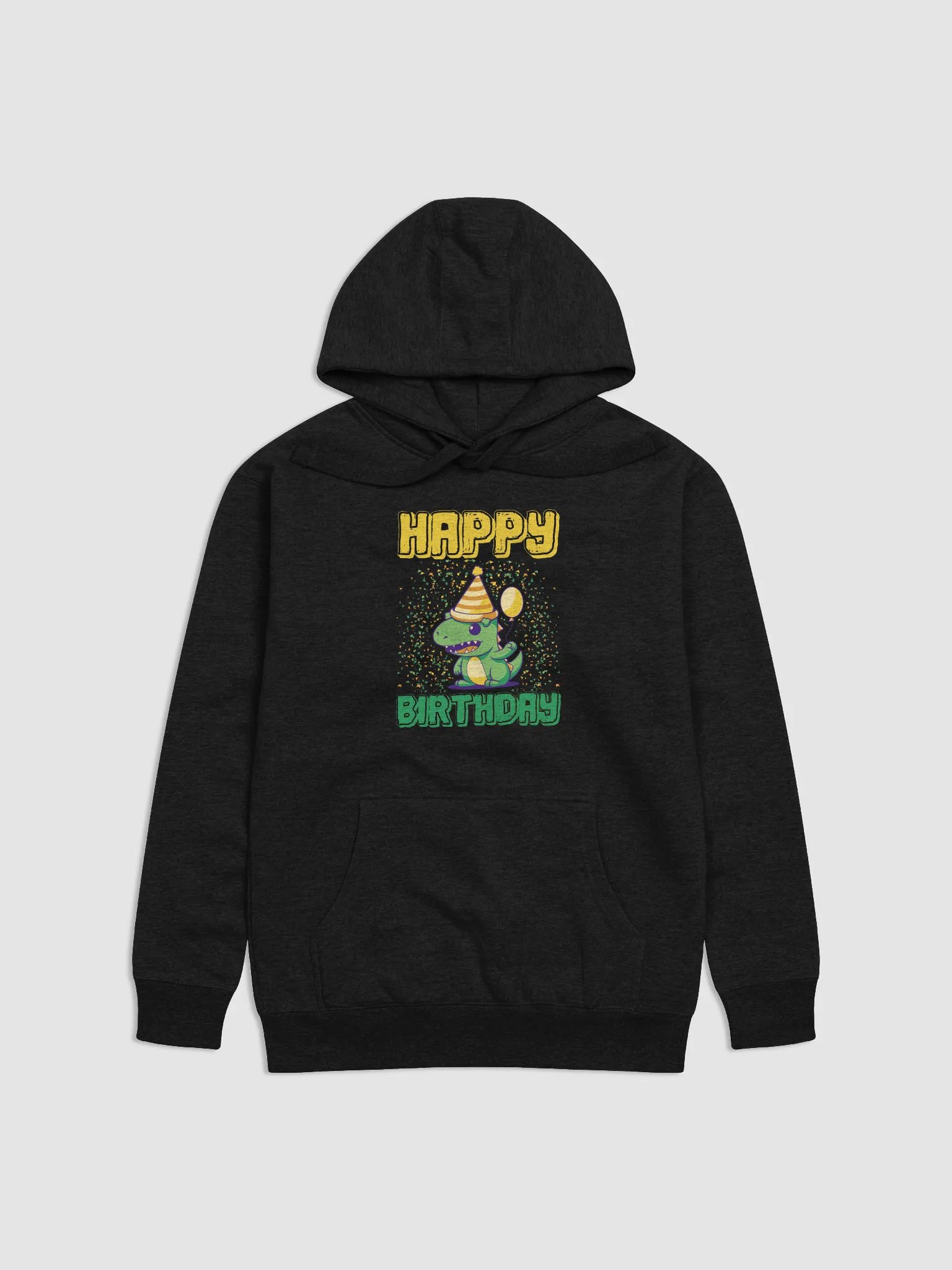 Happy Birthday (Cute Dinosaur With Balloon) Hoodie 1 product image (1)