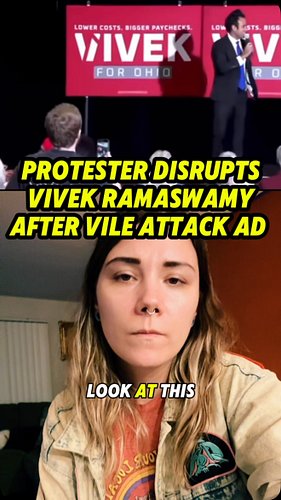 This is so vile. Vivek Ramaswamy hired Amy Acton’s estranged mother and child abuser for an attack ad. More protesters need t...