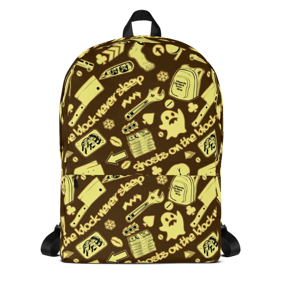 A8M - Ghosts On The Block Never Sleep Bookbag (Drizzle December) product image (7)