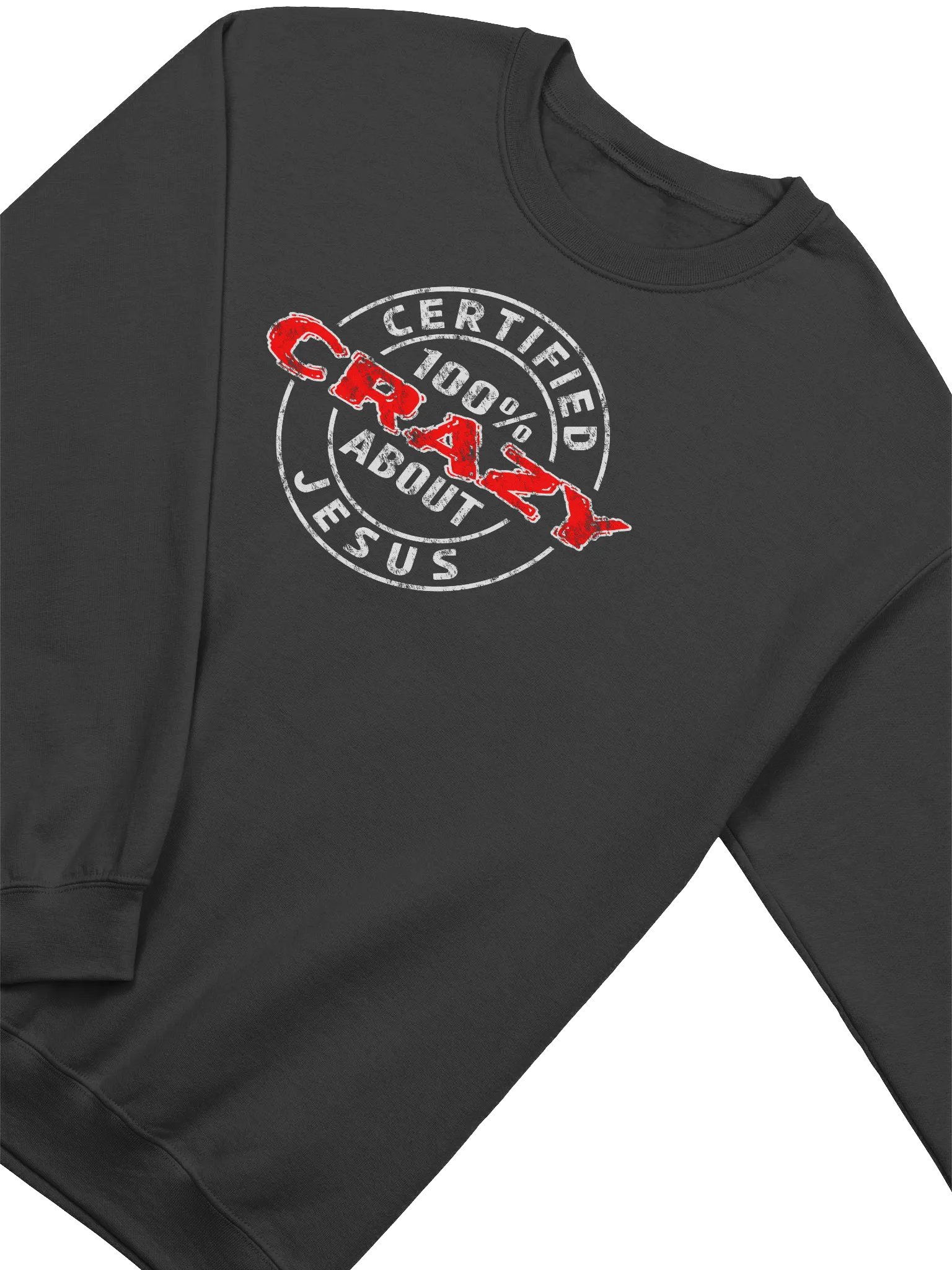Certified 100% Crazy About Jesus (Light Design) Sweatshirt product image (3)