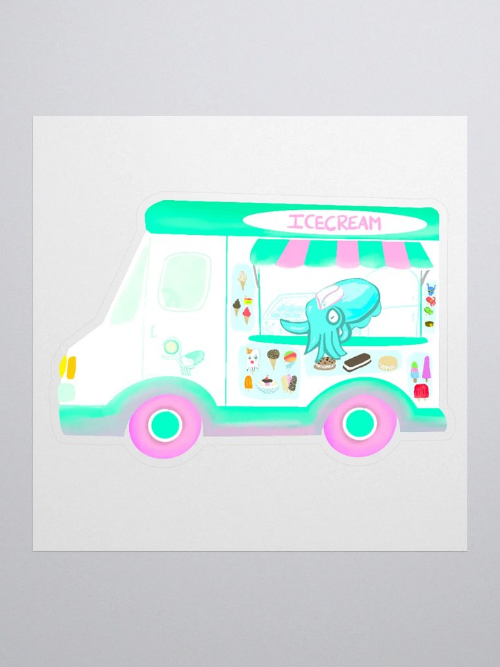 Icecream Truck Cuttlefish Stickers product image (1)