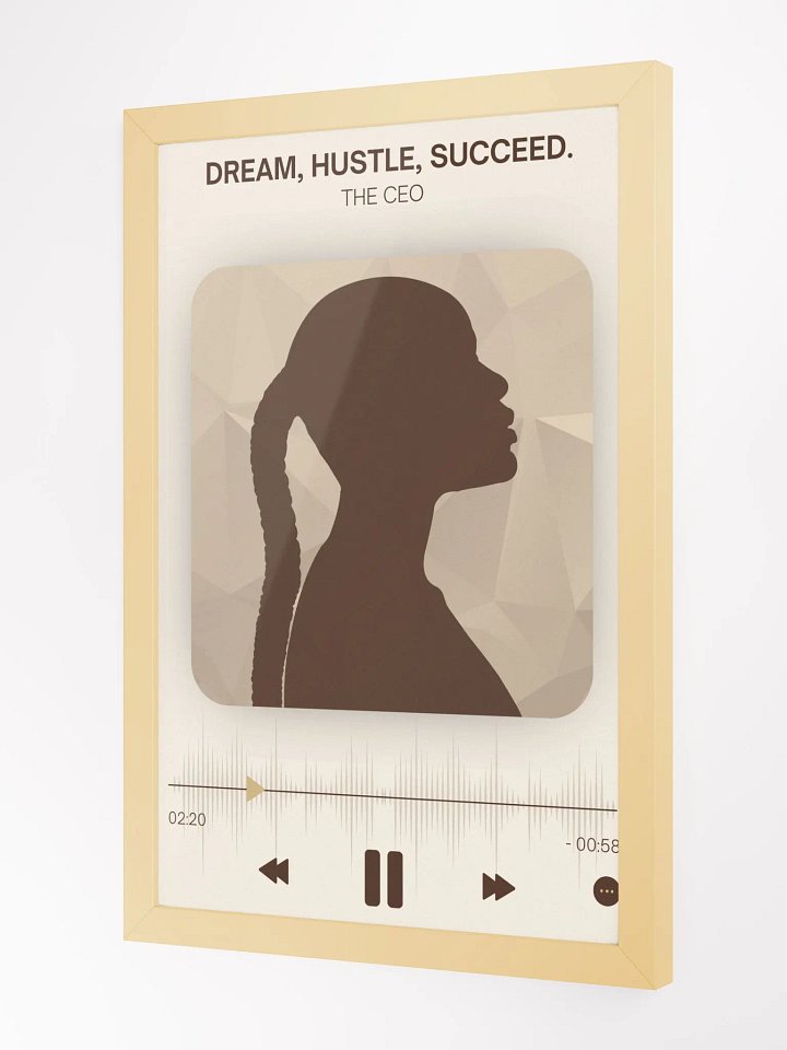 Dream Hustle Succeed Wall Art - Brown product image (2)