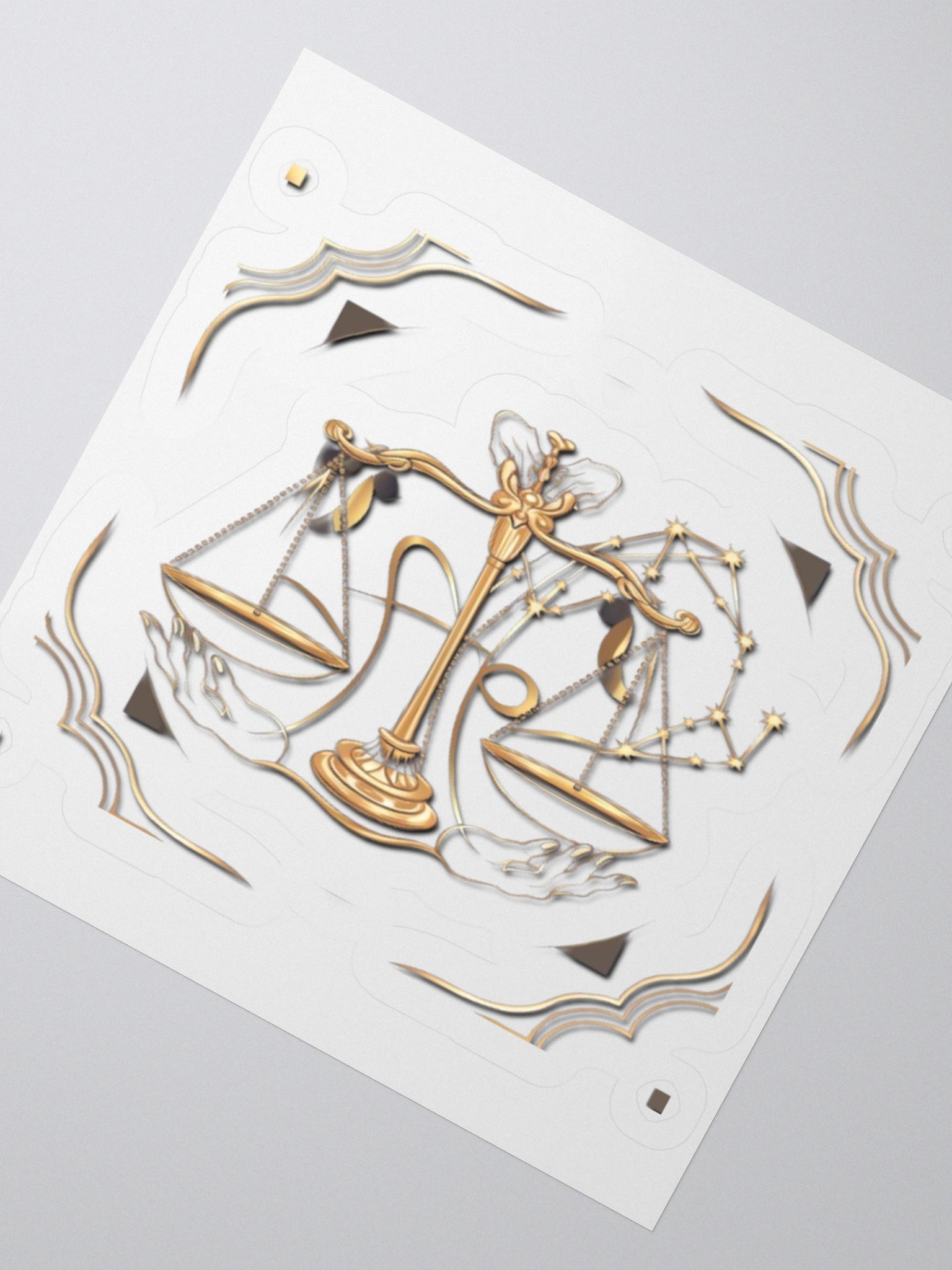Libra Scales & Constellation Kisscut Stickers product image (4)