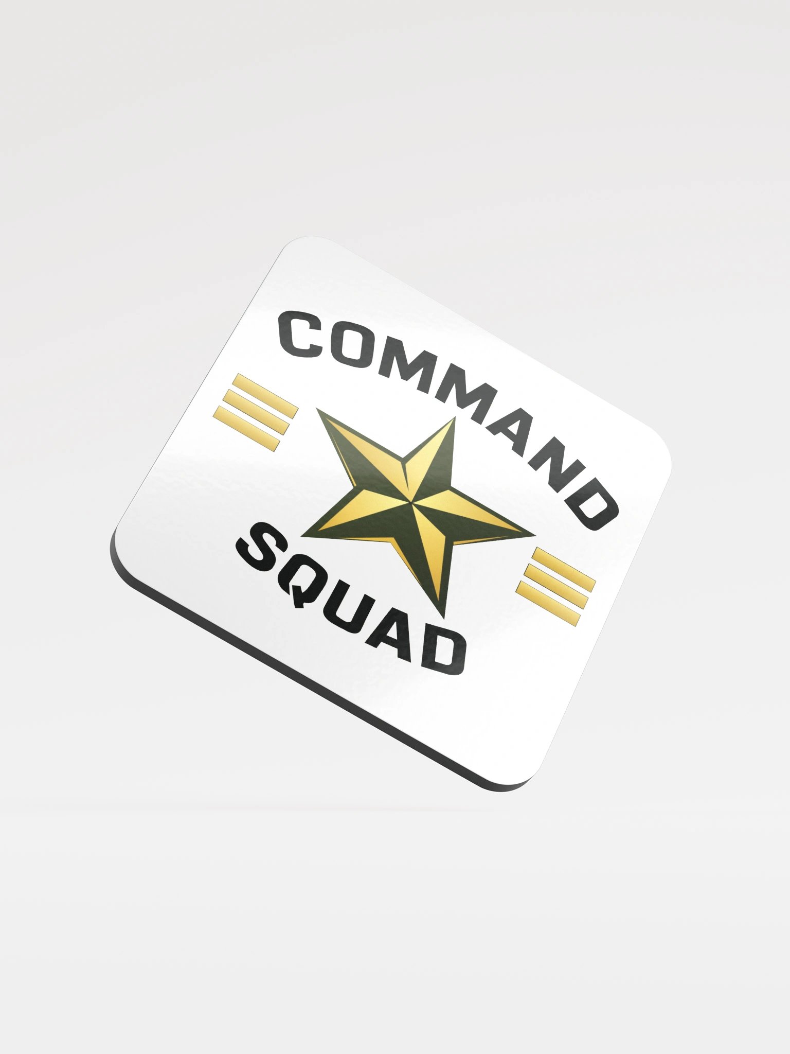 Command Squad Classic Logo Glossed Cork Coaster product image (1)
