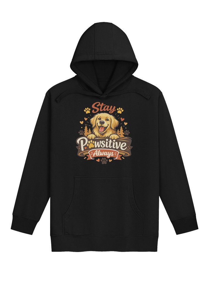 Stay Pawsitive Always Unisex Hoodie product image (1)