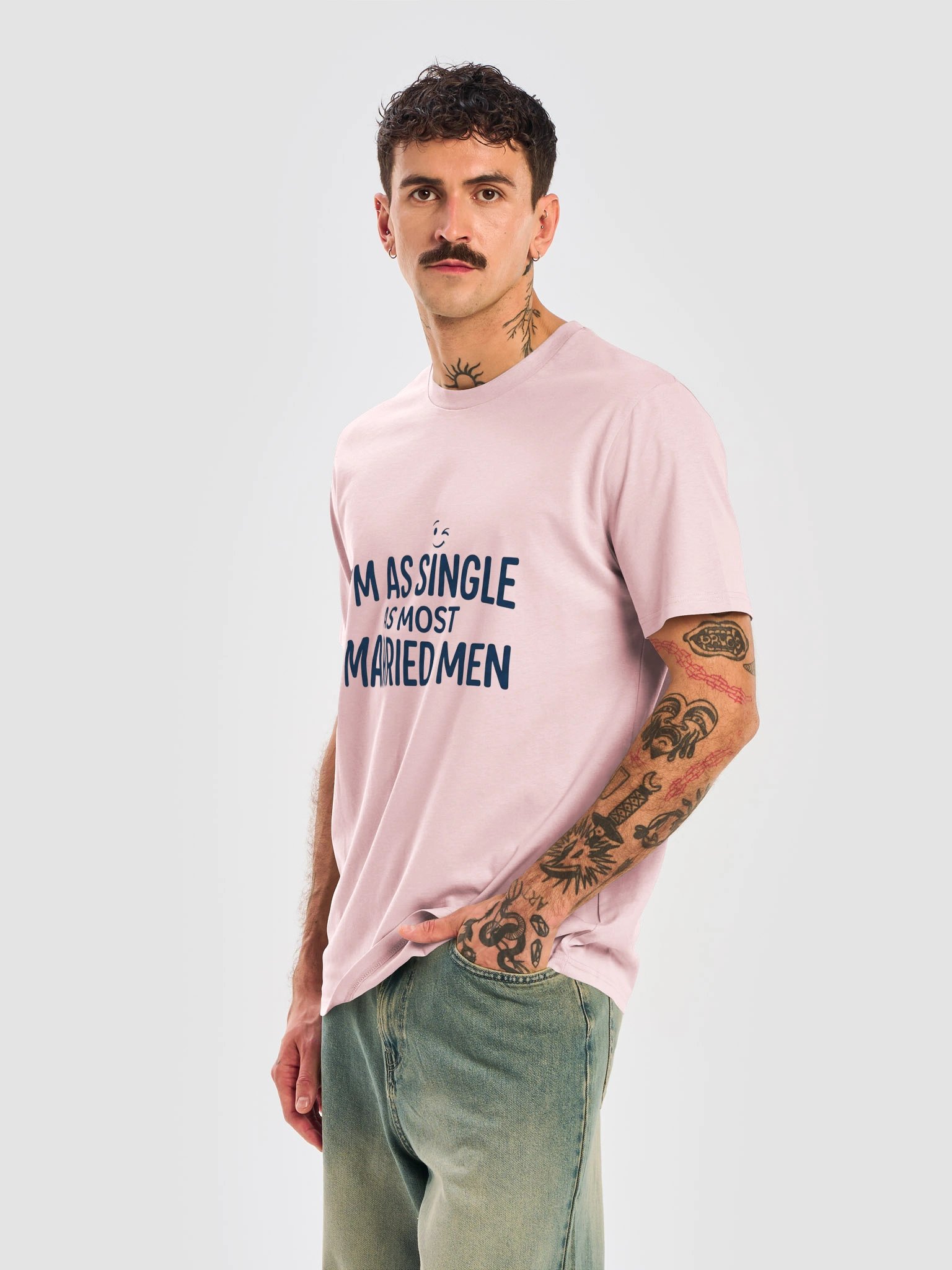 I'm As Single As Most Married Men Novelty T-Shirt product image (12)