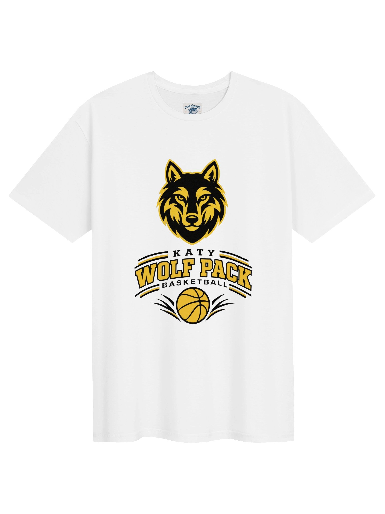 Katy Wolf Pack Basketball Tee (White or Grey) product image (1)