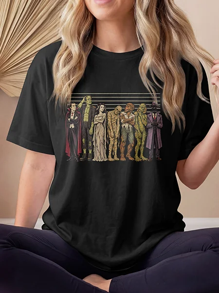 Monster Lineup — Classic Horror Group Tee product image (4)