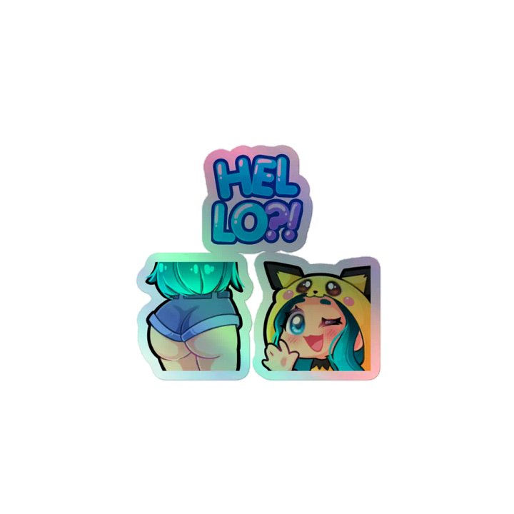 Triple Fun Holographic Stickers! product image (1)