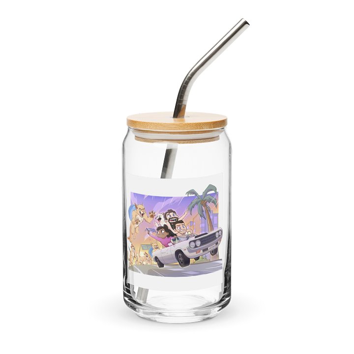 Cat-astrophic Fur-ocius Purrsuit Glass Cup product image (1)