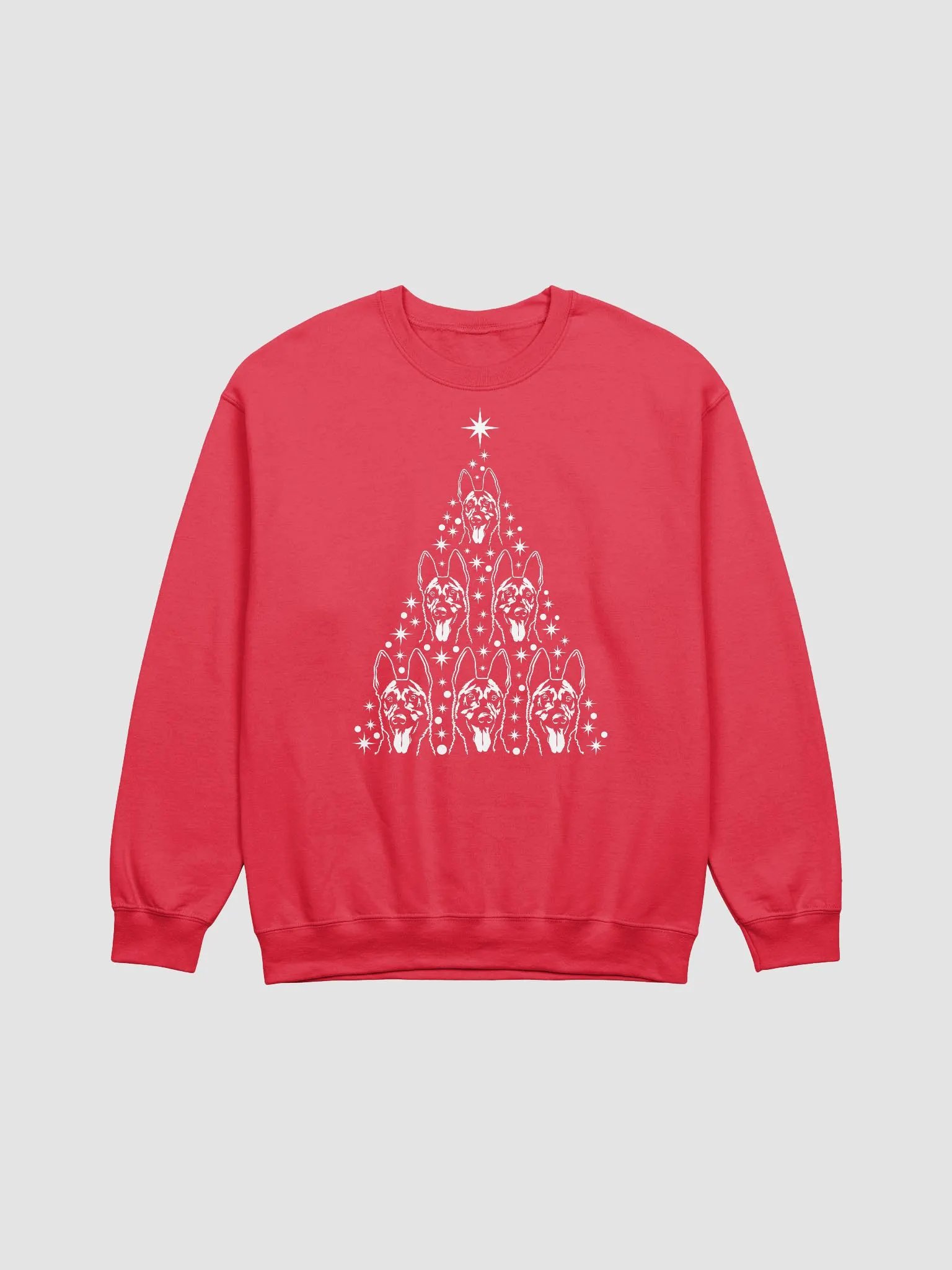 Belgian Malinois Christmas Tree Sweatshirt Design for Belgian Malinois Paw-rents product image (23)