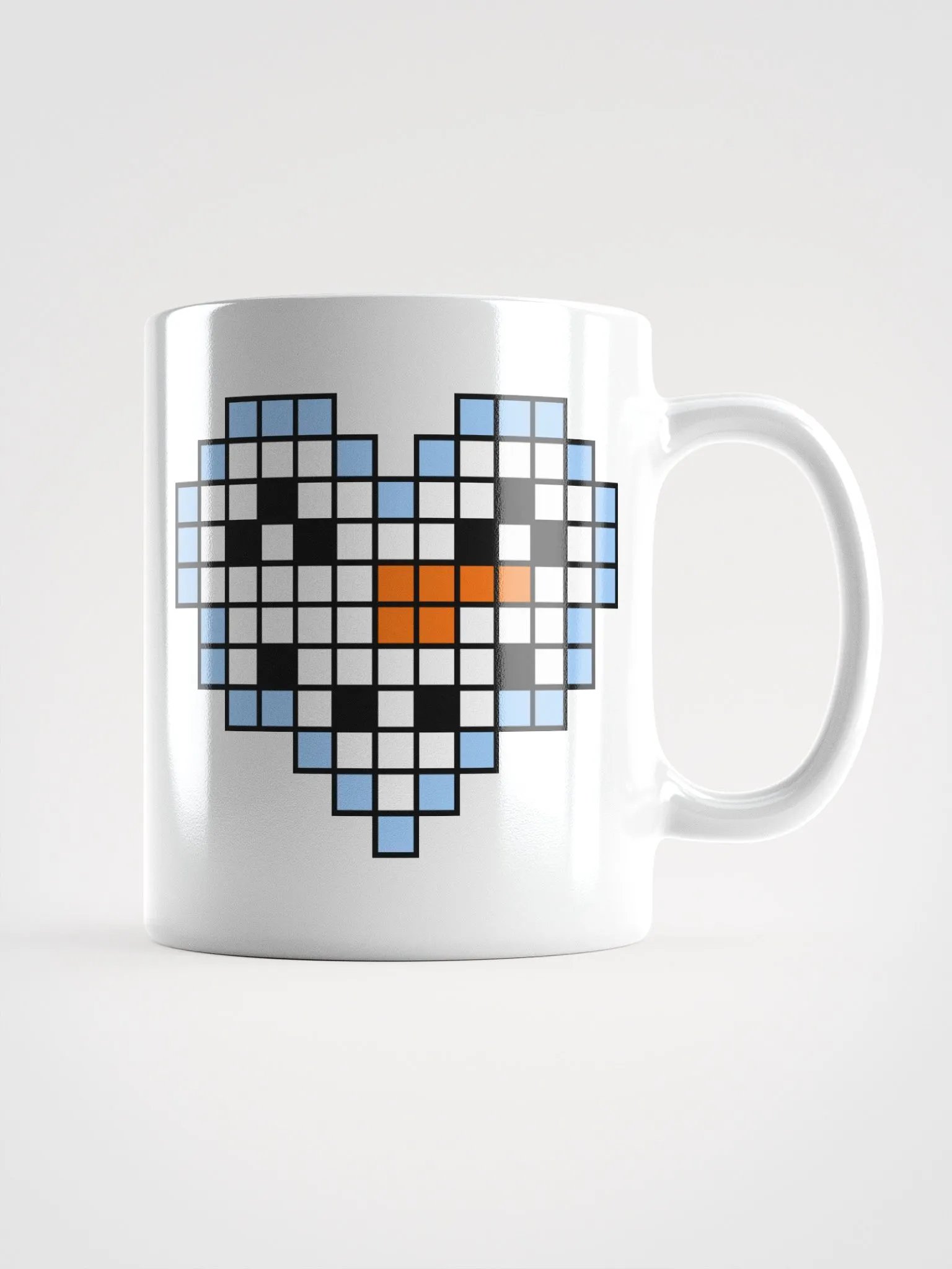 Snowman Heart White Glossy Mug product image (2)