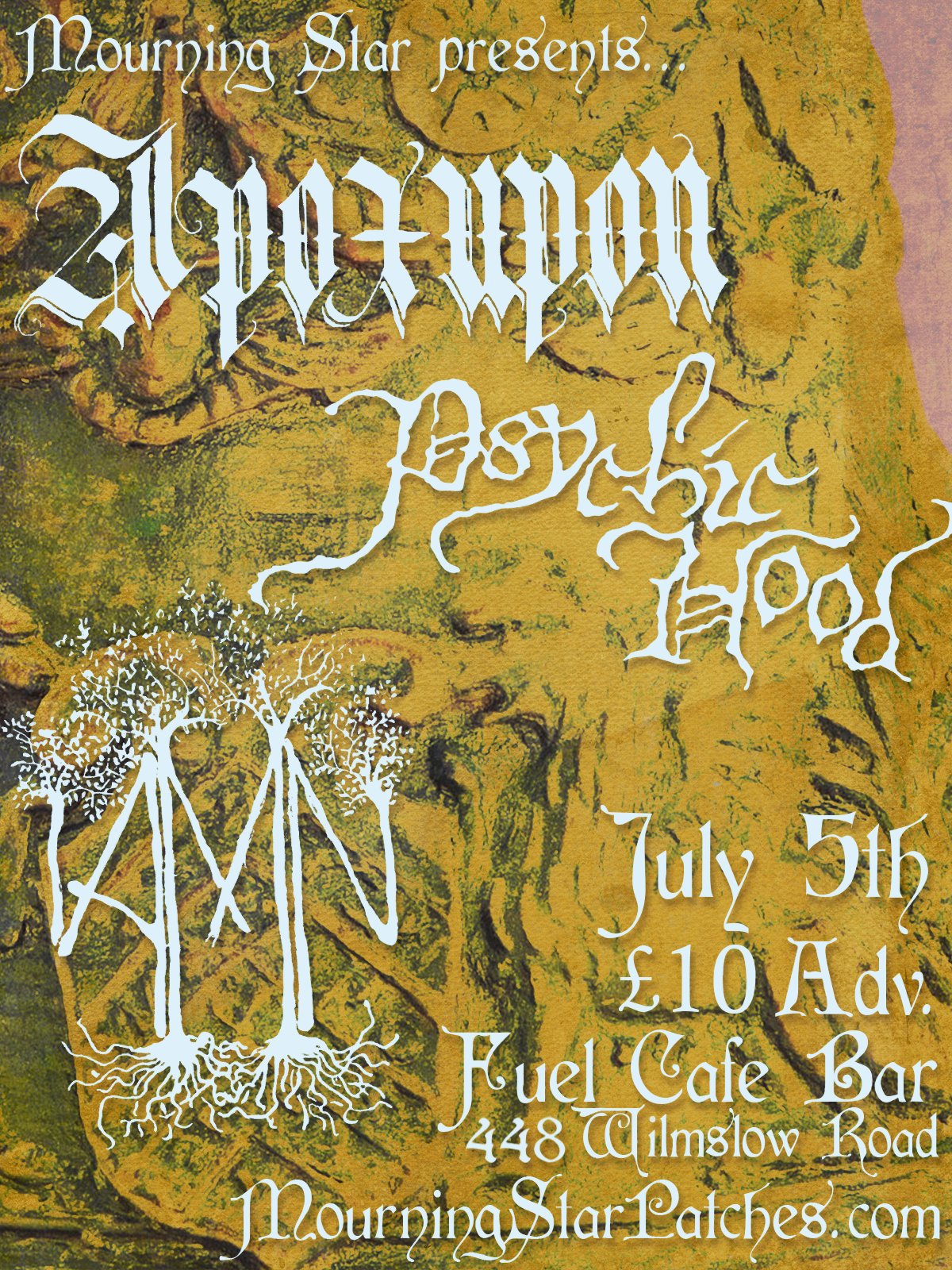 APOXUPON / PSYCHIC HOOD / AMN - JULY 5TH @ FUEL CAFE BAR product image (1)