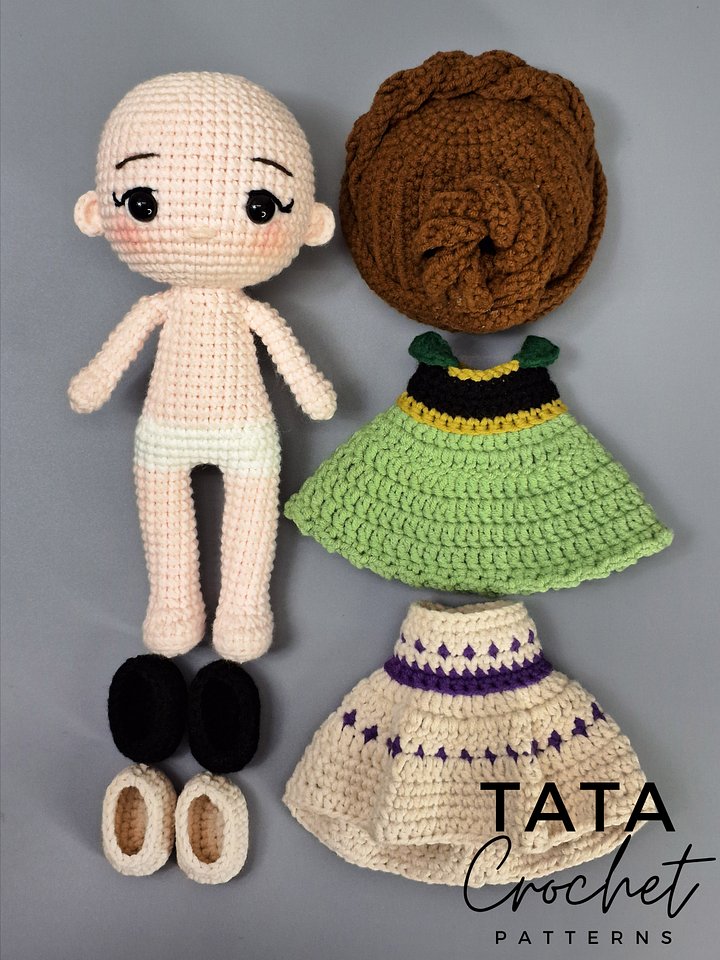 PDF -♡- Doll Dress Up & Transformation -♡- Princess Amigurumi Crochet Pattern product image (2)