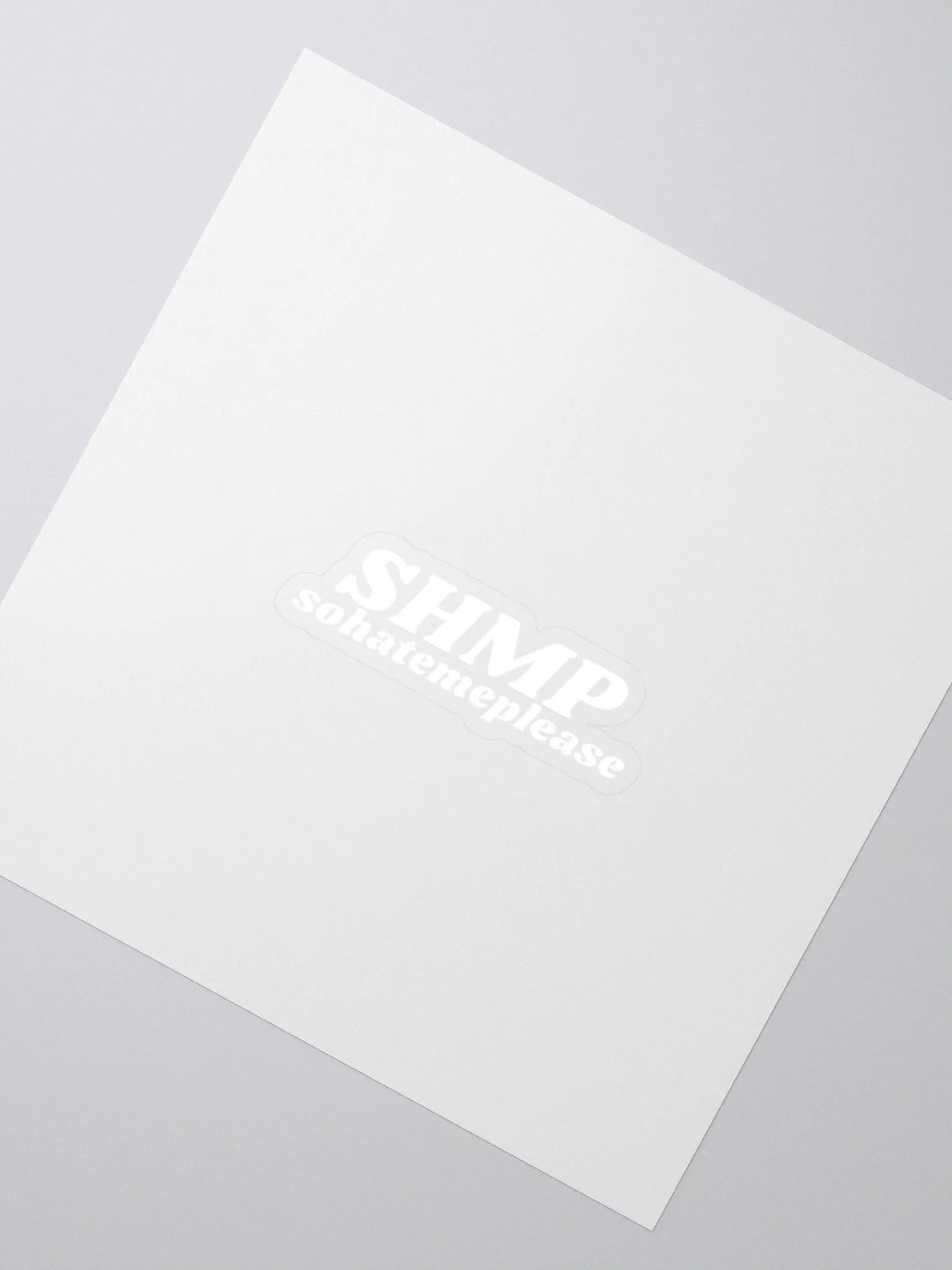 SHMP Sticker (white) product image (3)