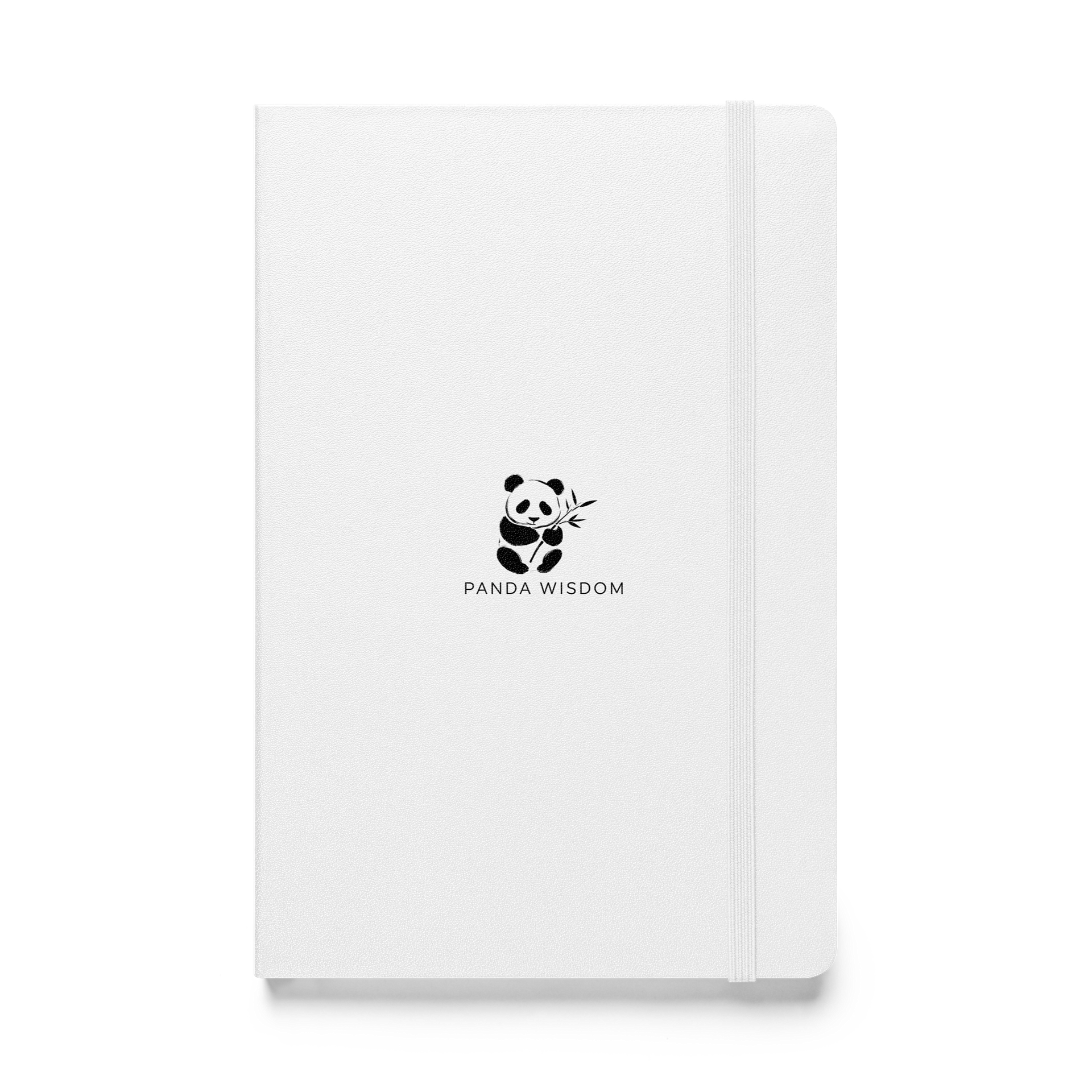 Panda Wisdom Hardcover Bound Notebook - Black on White product image (1)