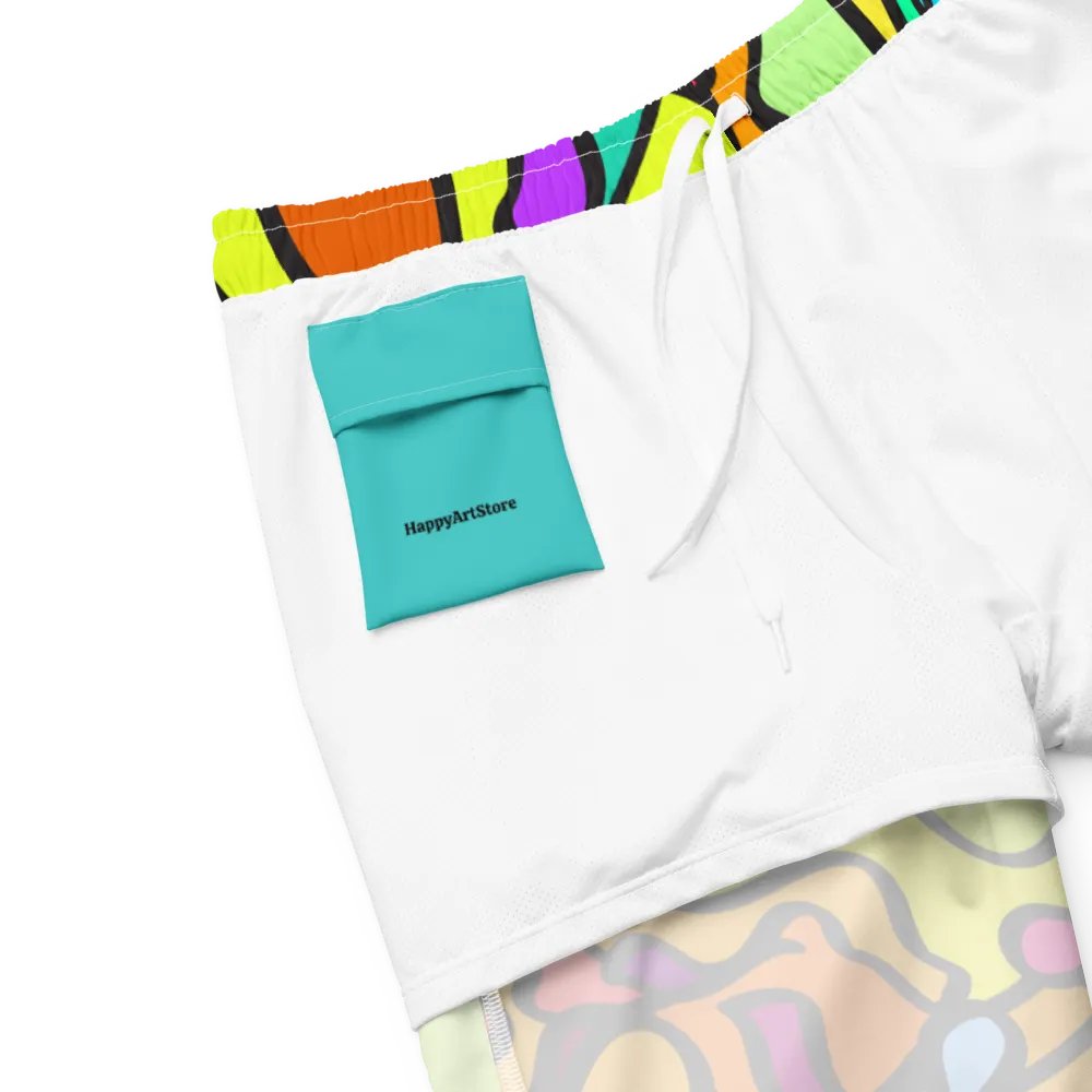 Vibrant Swirls All-Over Swim Trunks - Wave at Sunset product image (6)