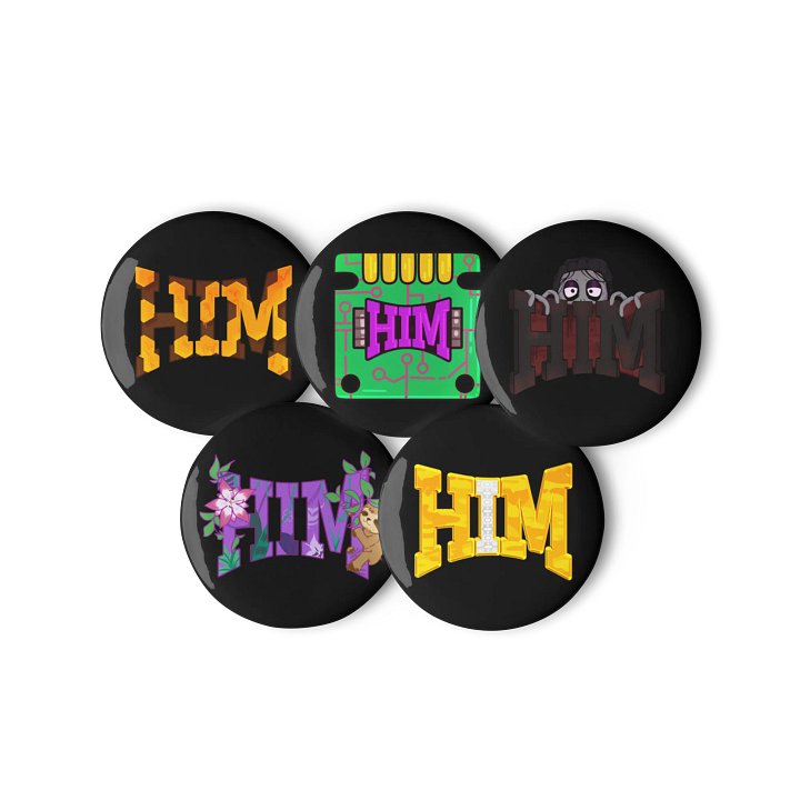 HIM Pin Buttons Set 2 product image (3)