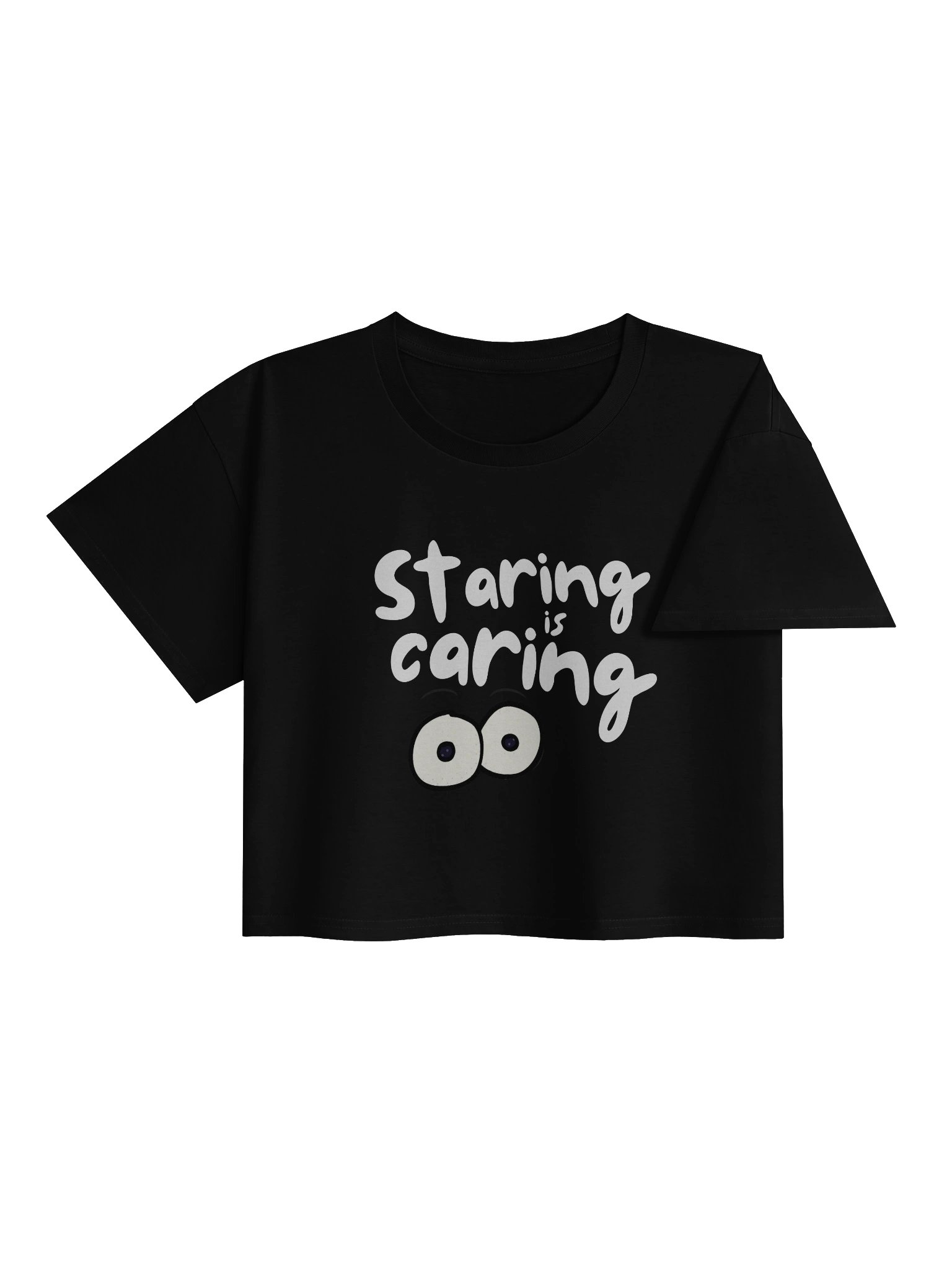 Staring is Caring Women's Cropped T-shirt product image (4)