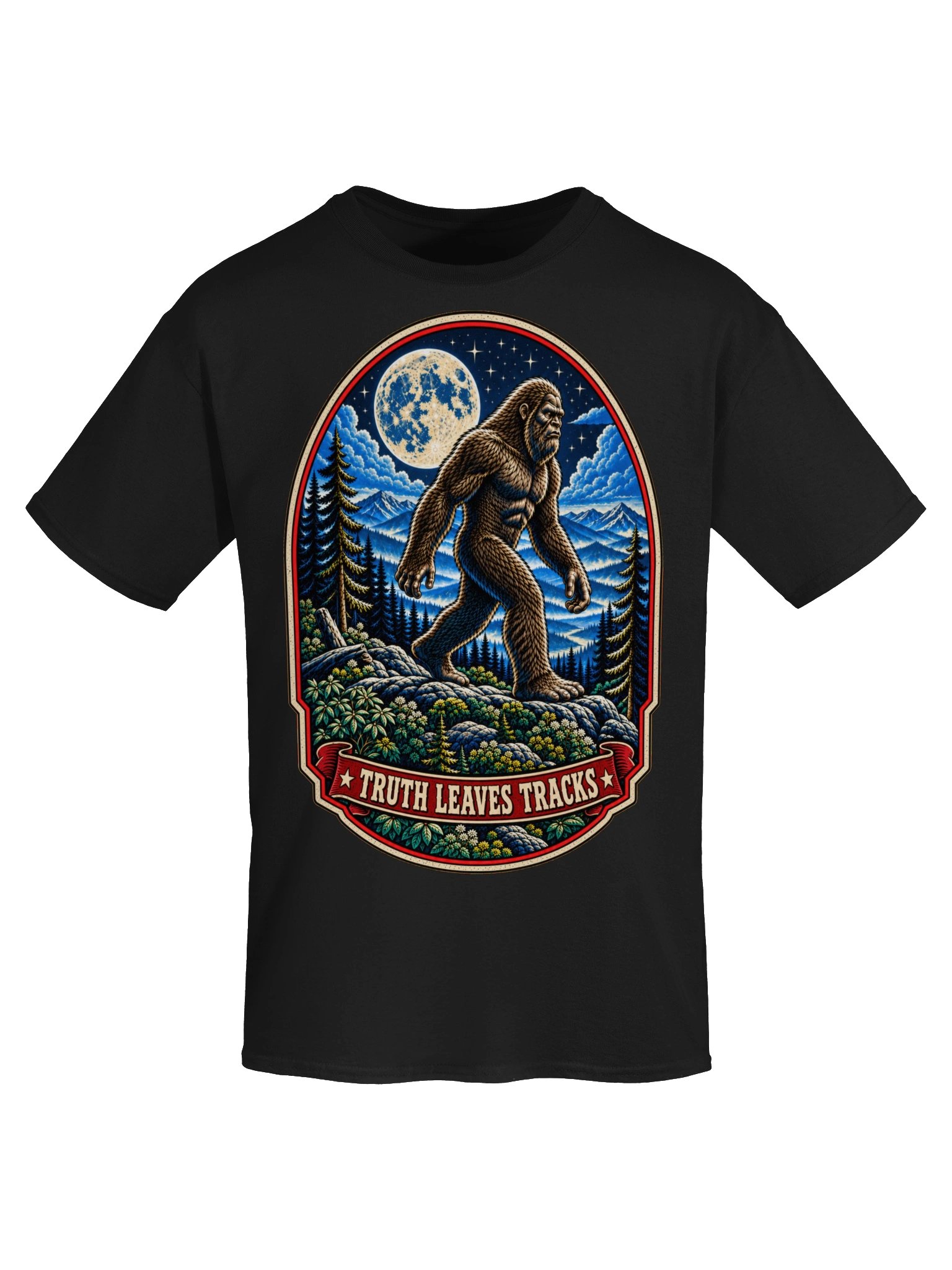 Truth Leaves Tracks Bigfoot T-Shirt – Sasquatch Cryptid Wilderness Tee product image (3)