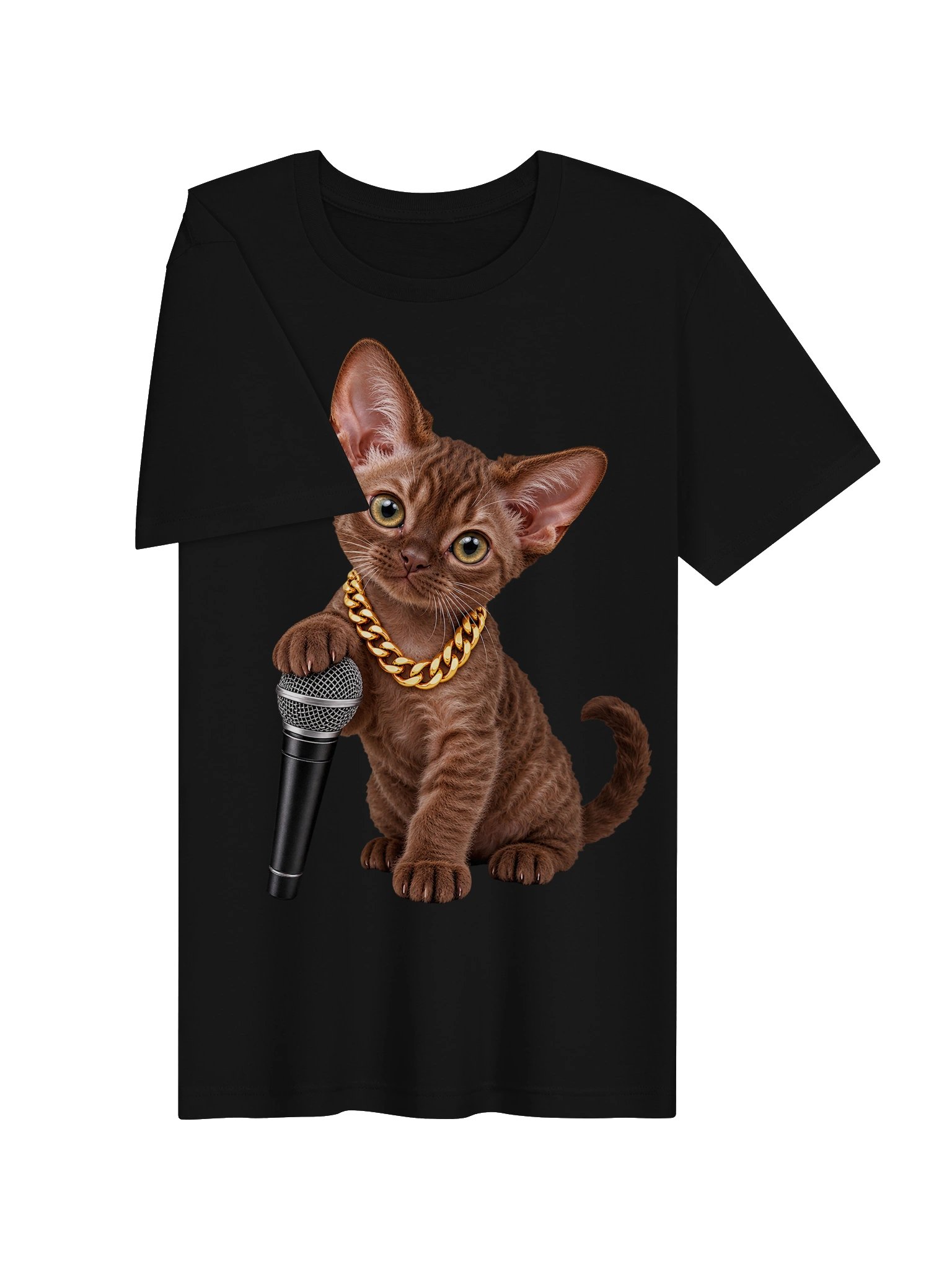 Hip Hop Devon Rex Kitten – 11 Color Unisex Tee product image (3)