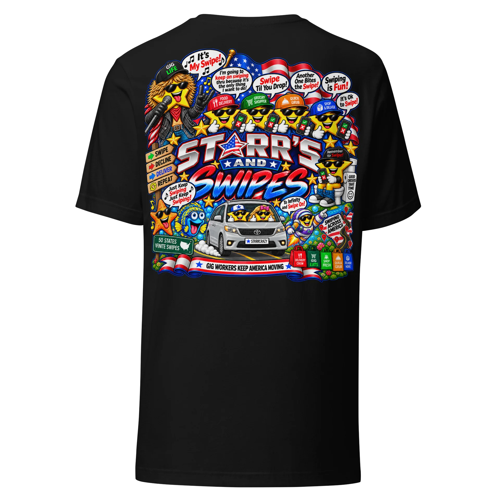Starr’s & Swipes – Gig Life Tee. product image (5)