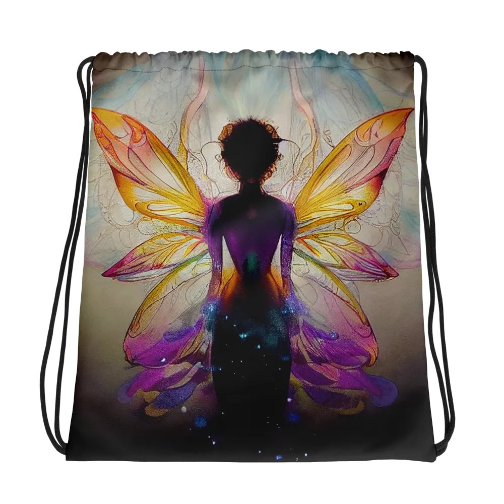 Ethereal Wings All-Over Drawstring Bag product image (1)