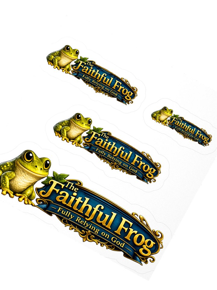 Faithful Frog Kiss Cut Stickers product image (5)