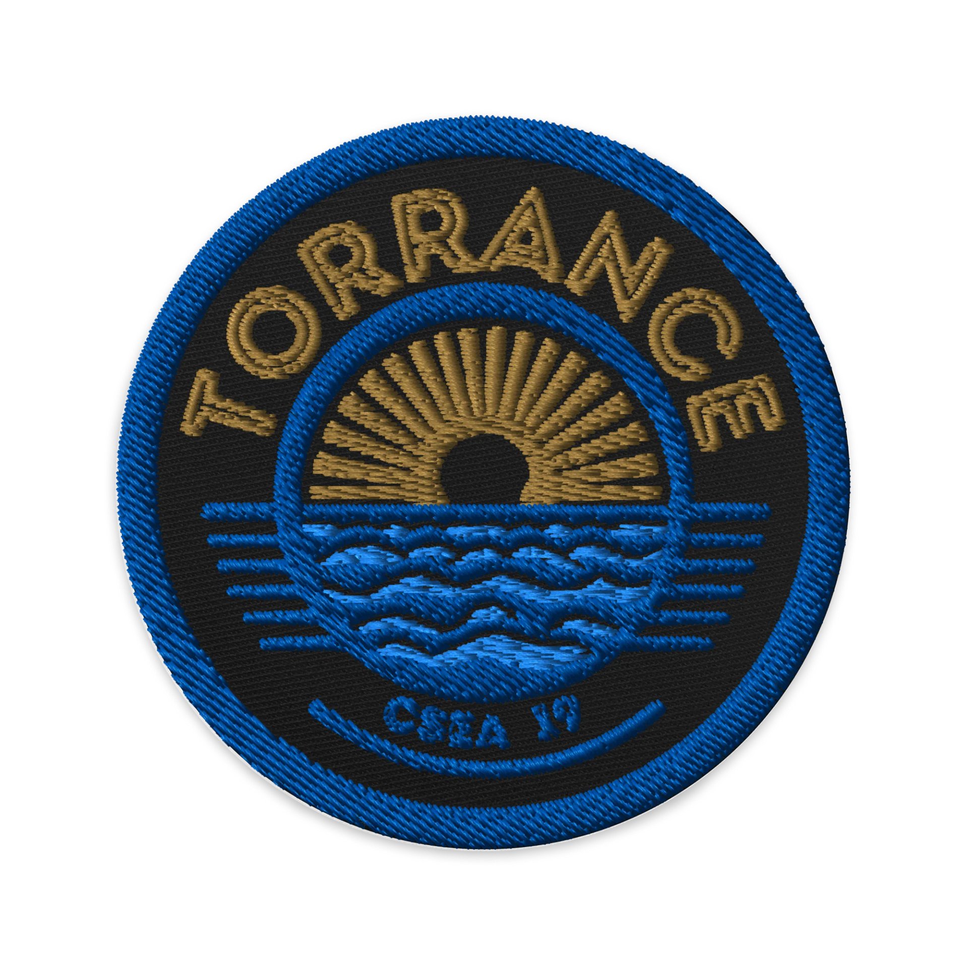 TUSD/CSEA Sun & Waves Embroidered Patch (Blk Circle) product image (1)