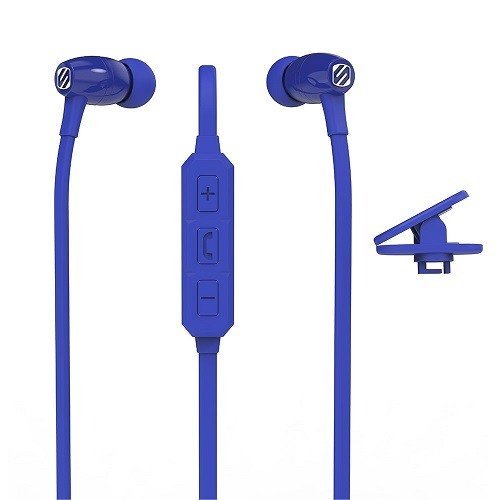 Scosche BT102 Wireless Bluetooth Earbuds - Hands-Free Mic & Controls (Blue) product image (1)