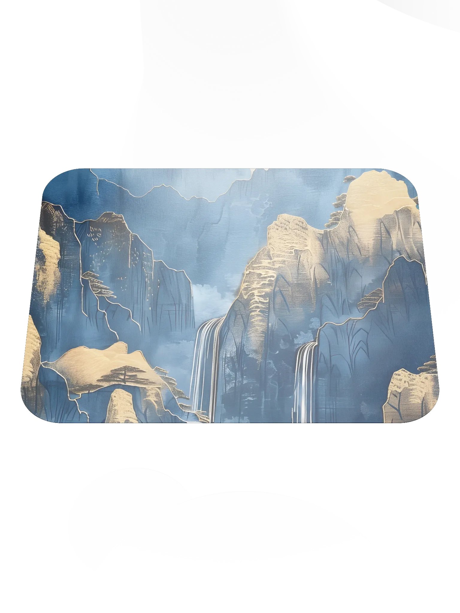 Blue and Gold Mountains Mouse Pad by Treasure Pie product image (3)