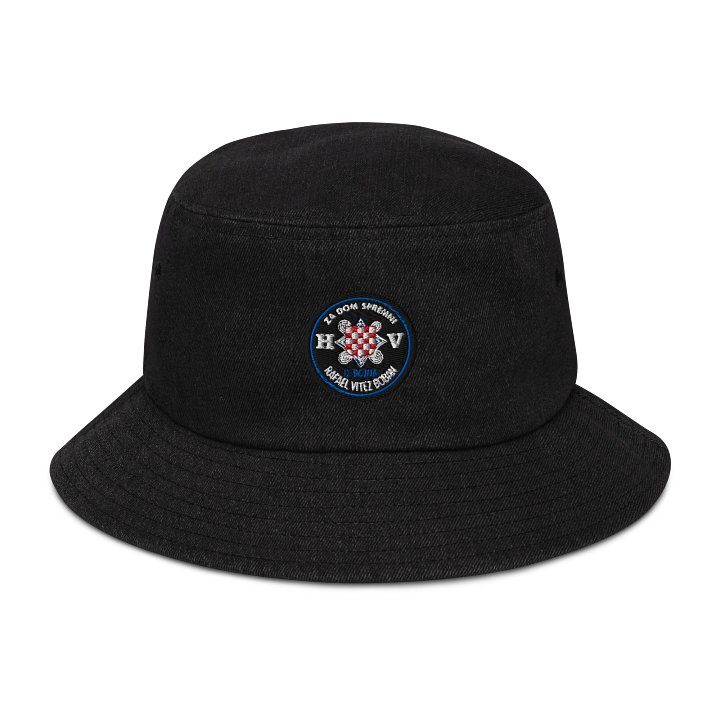 IX BOJNA RAFAEL VITEZ BOBAN Emblem Denim Bucket Hat product image (1)