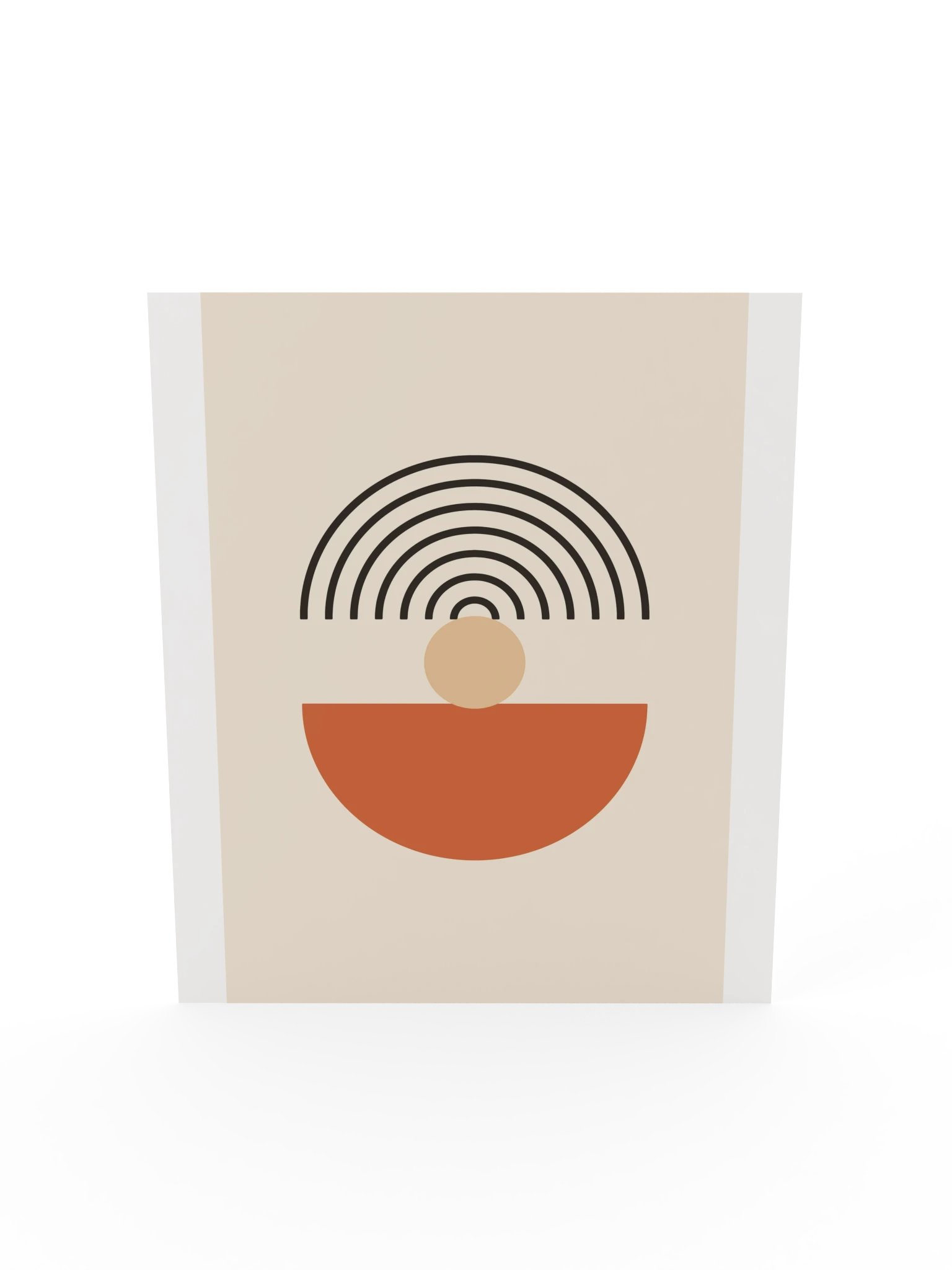 Boho Rainbow Sun Print | Abstract Bathroom Wall Art product image (7)