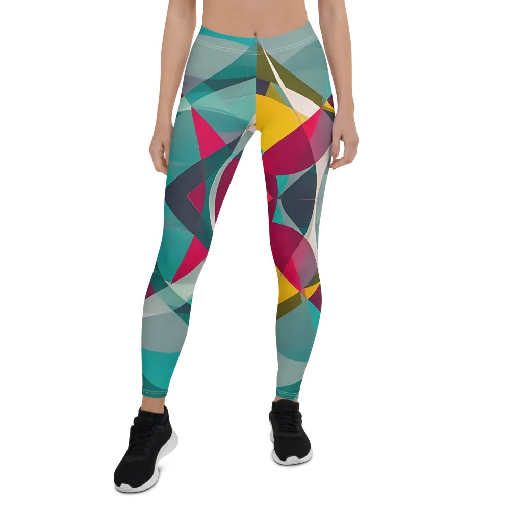 Abstract Lithographic Pattern Design leggings - V9 product image (1)