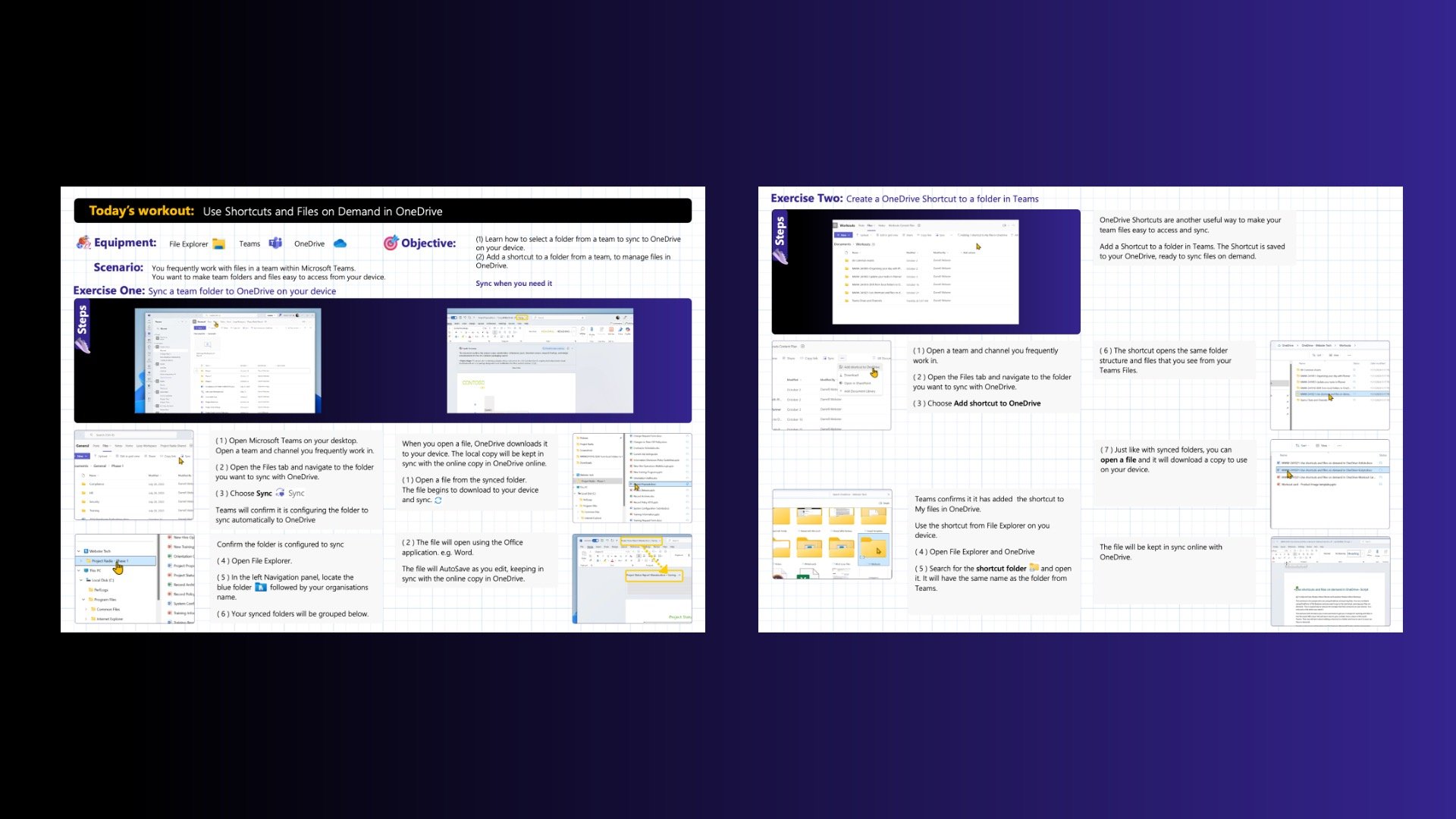 Use OneDrive shortcuts and files on demand - Workout card product image (1)