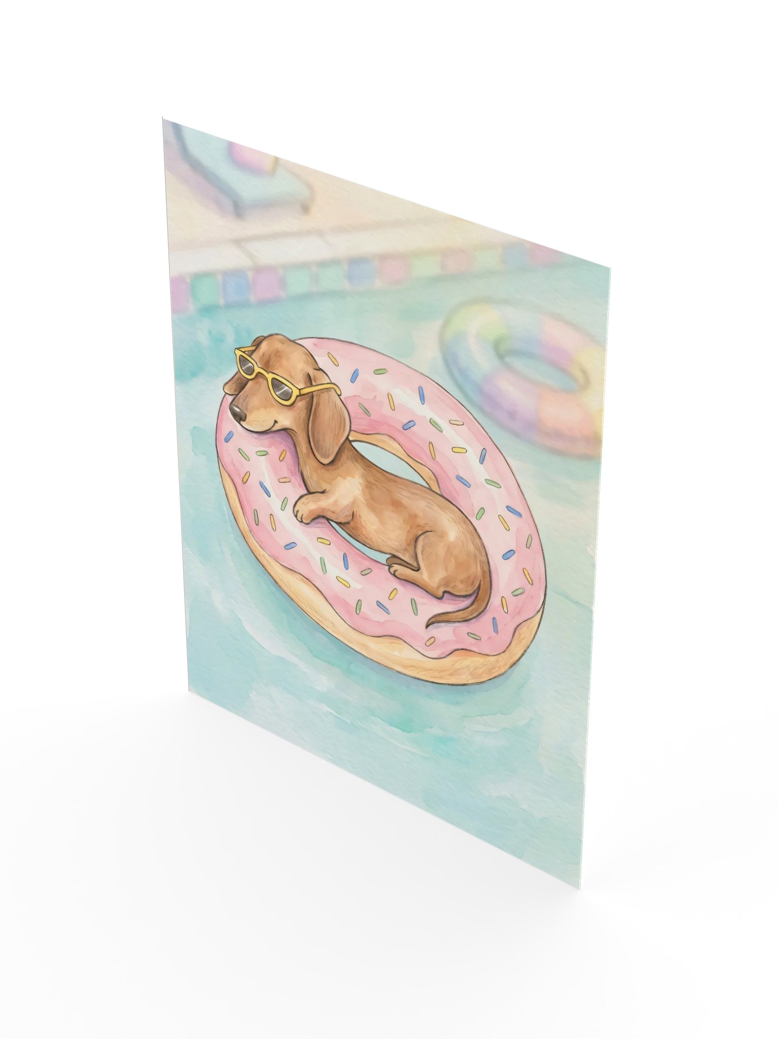 Donut Float Doxie Poster product image (17)