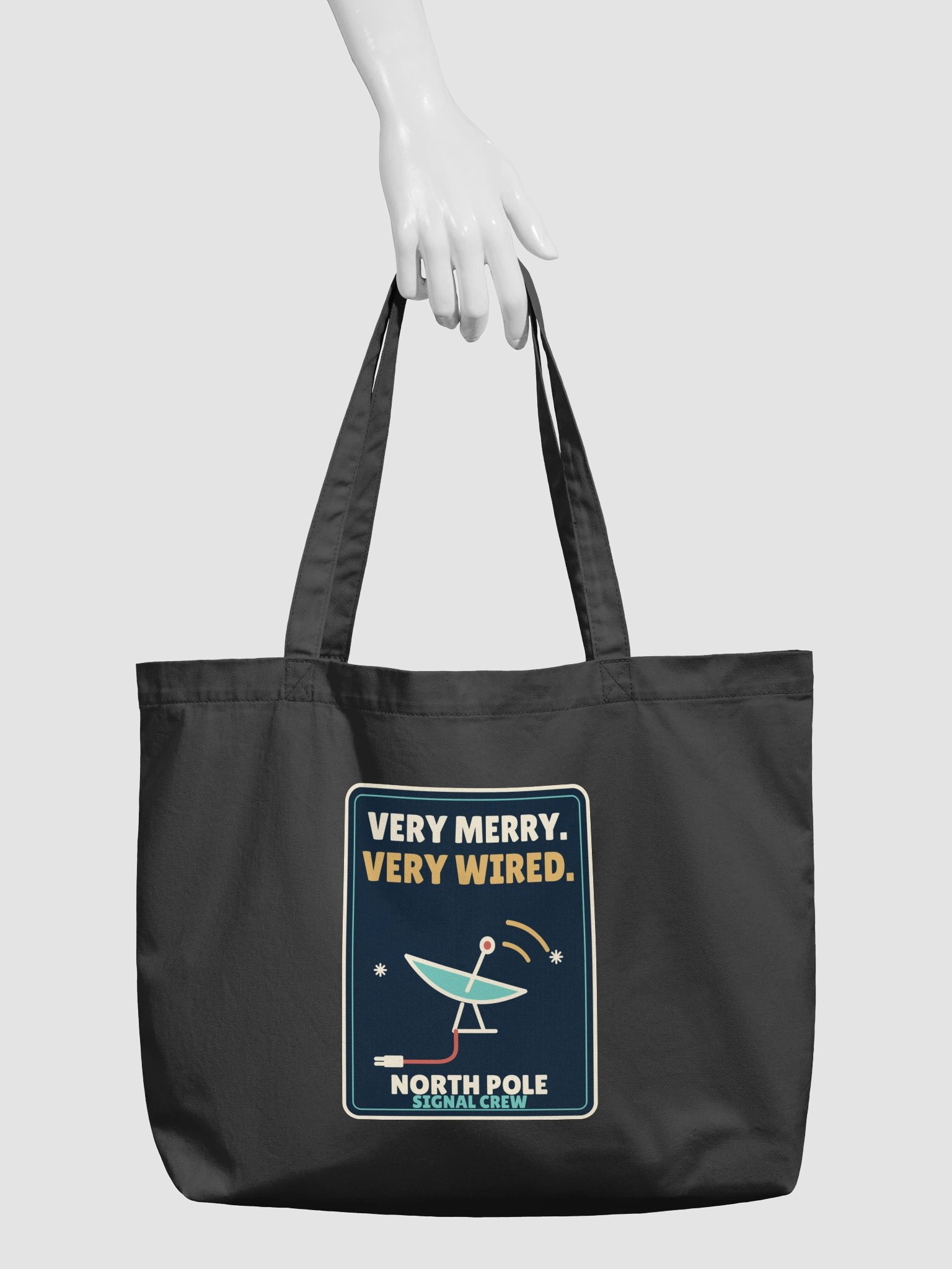 PATB Very Merry Very Wired Signal Crew Cotton Tote product image (3)