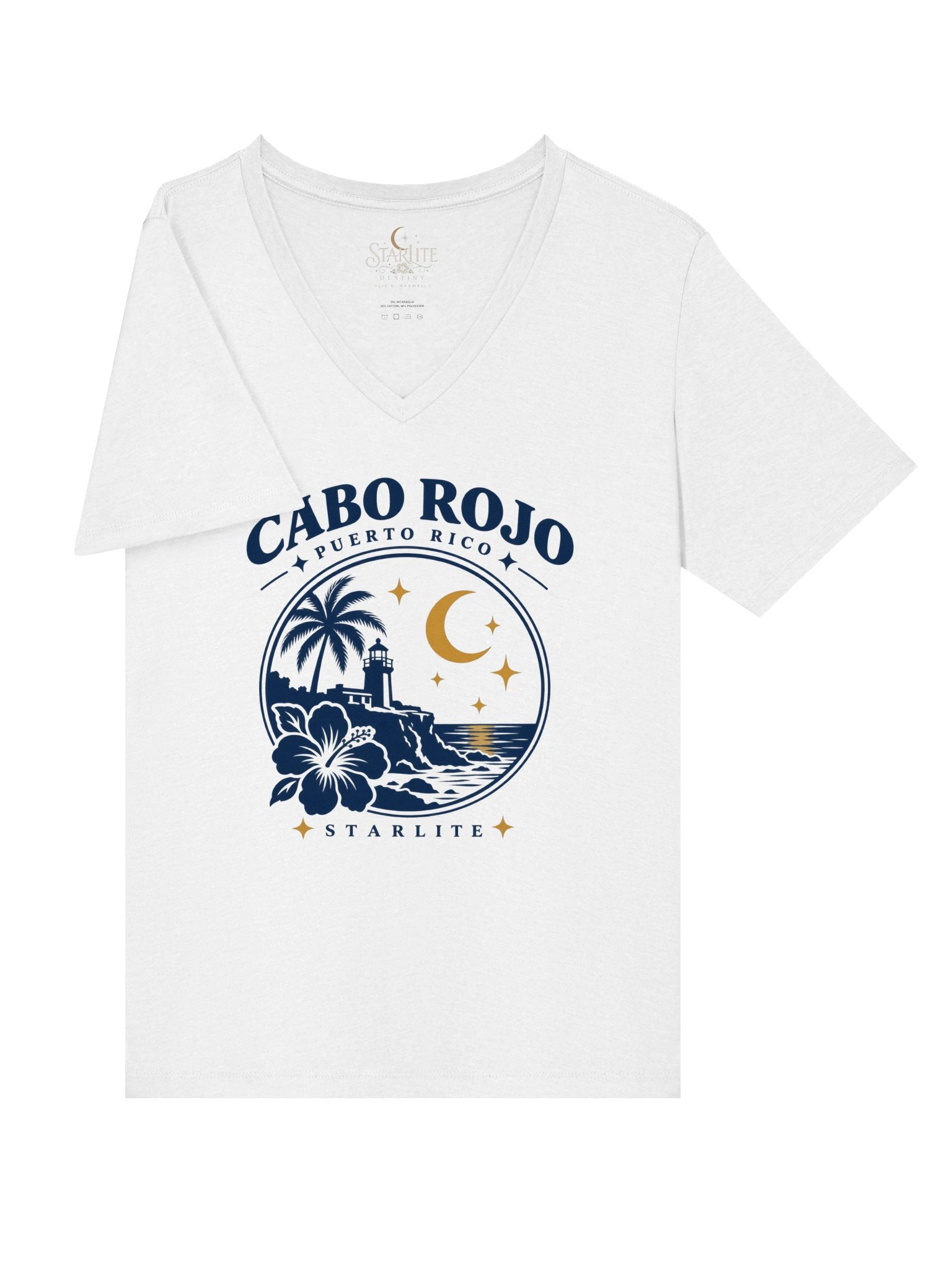 Cabo Rojo, Puerto Rico — Starlite V-Neck Tee product image (3)