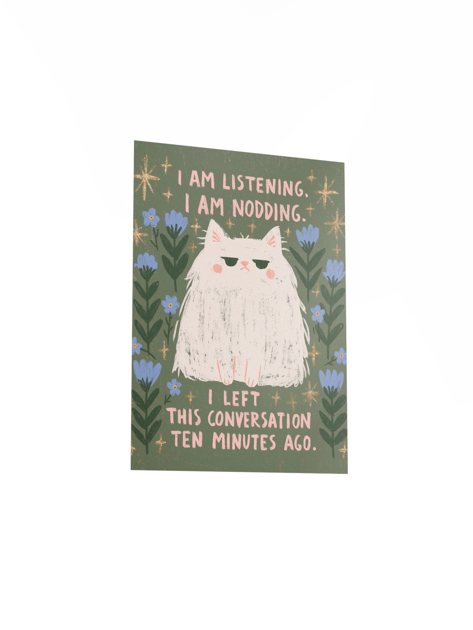 I’m Listening Cat Poster product image (20)