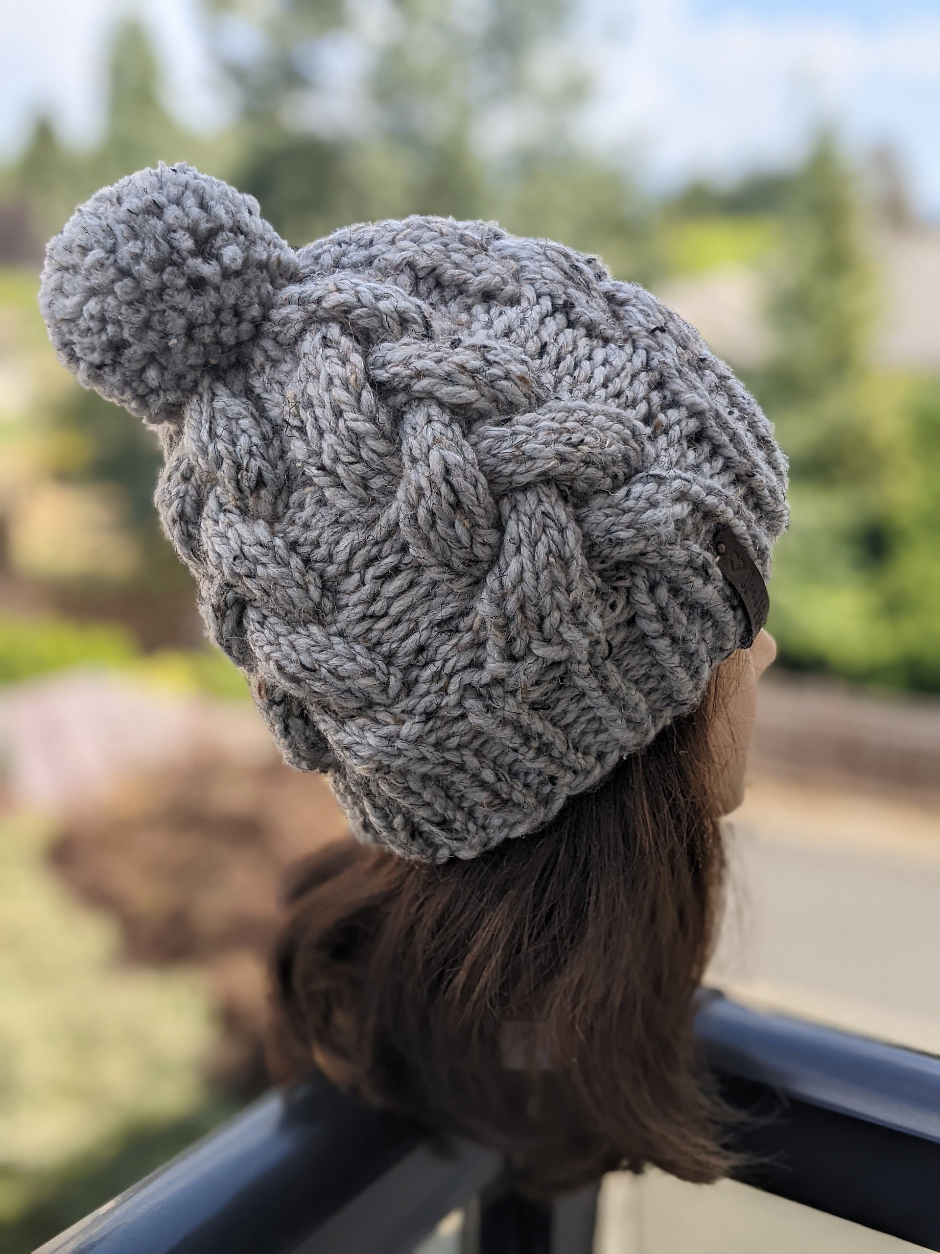 Chunky Cable Beanie Knitting Pattern product image (9)