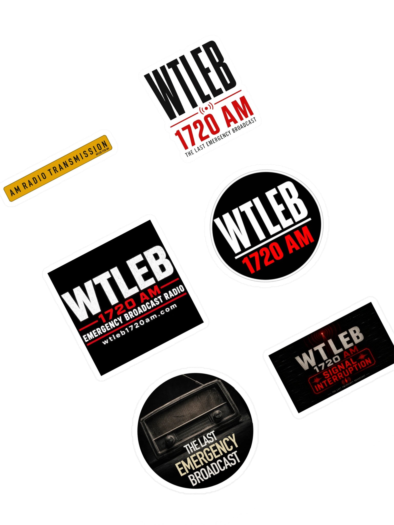WTLEB 1720 AM Station Sticker Pack product image (1)