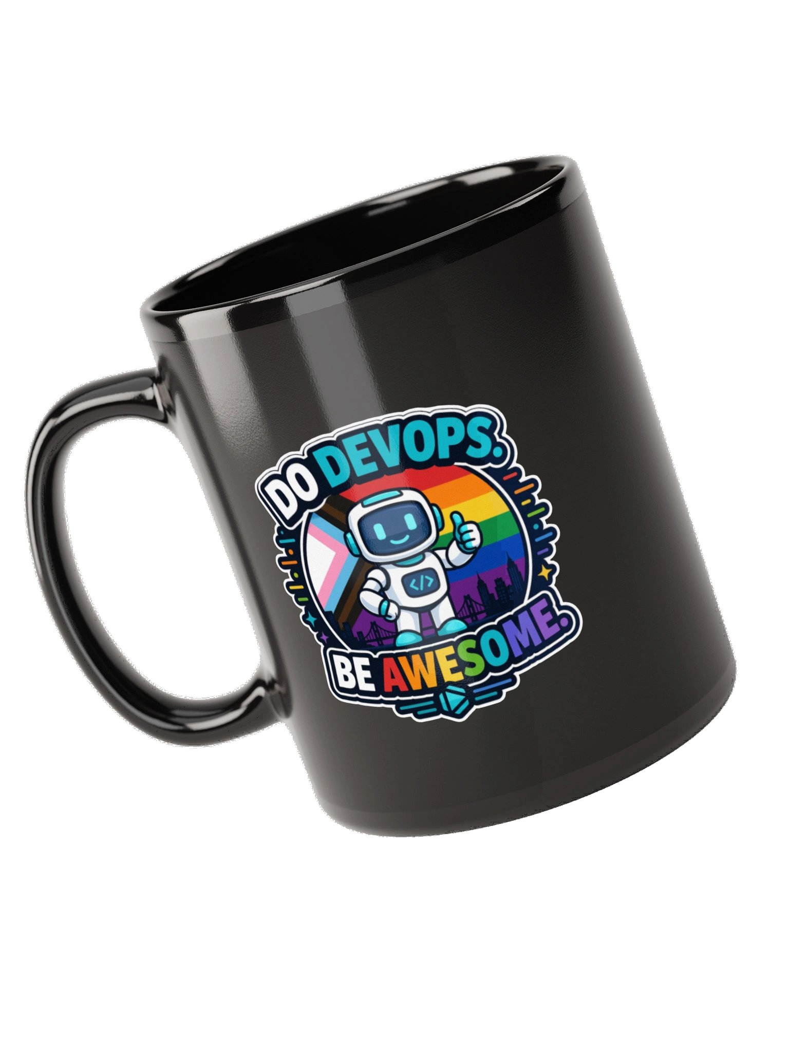 Do DevOps. Be Awesome. Pride Robot Mug product image (9)