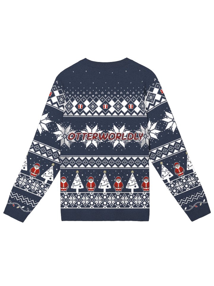 Otter Xmas Sweater Blue w/ Blue Hem product image (2)