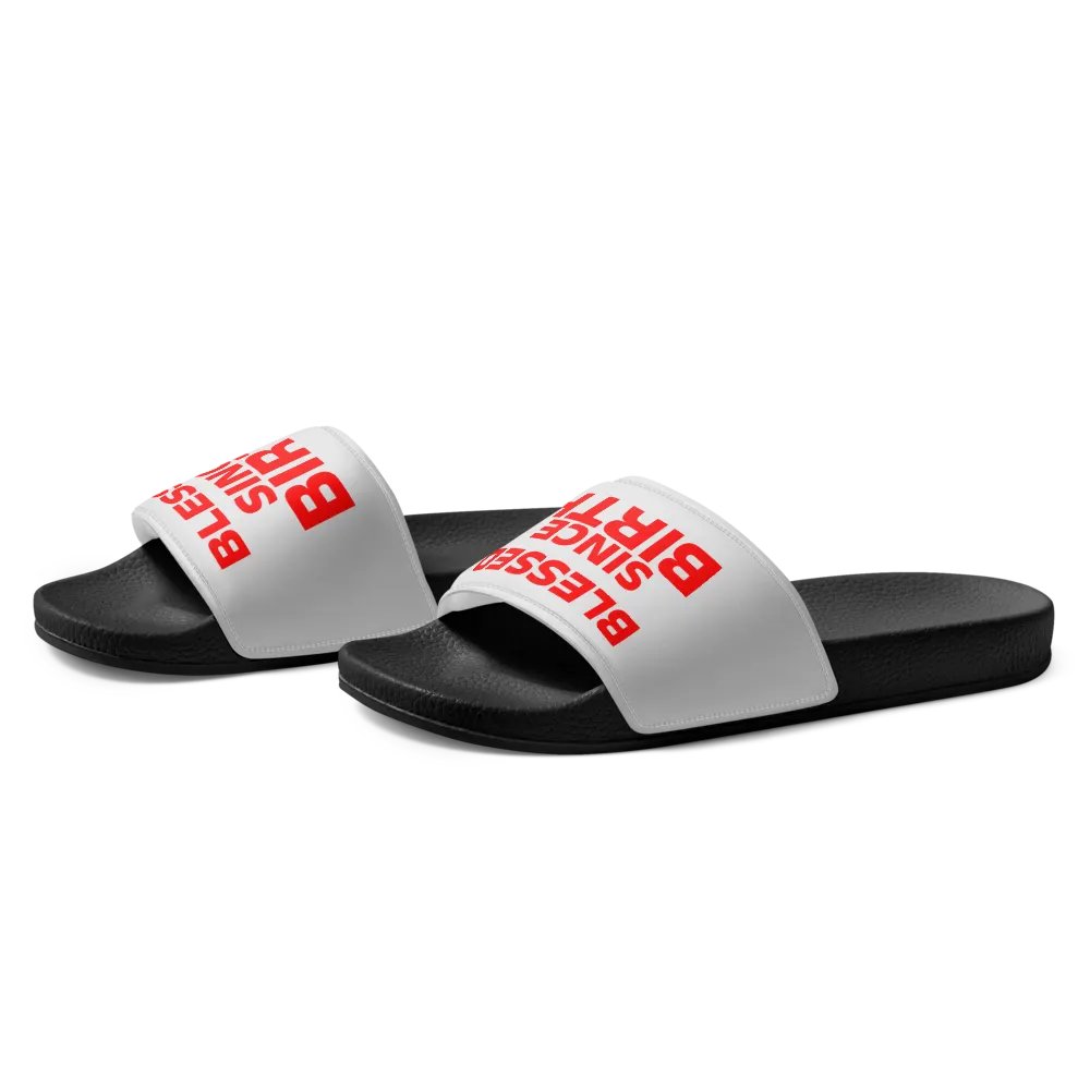 Blessed Since Birth Slides (Unisex) product image (6)