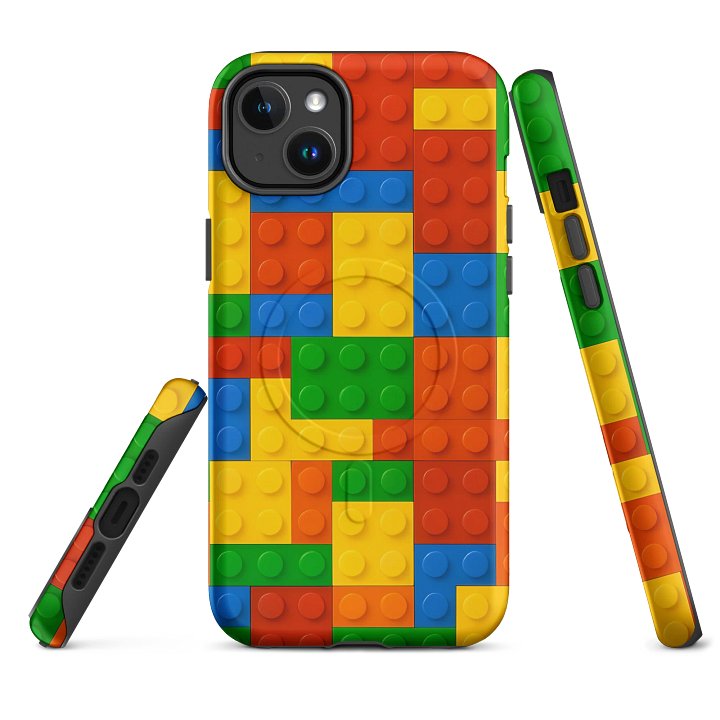 Colorful Brick Wall iPhone® MagSafe® Tough Case product image (2)