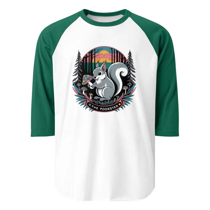 Sunset Mushroom Squirrel Raglan Tee product image (1)